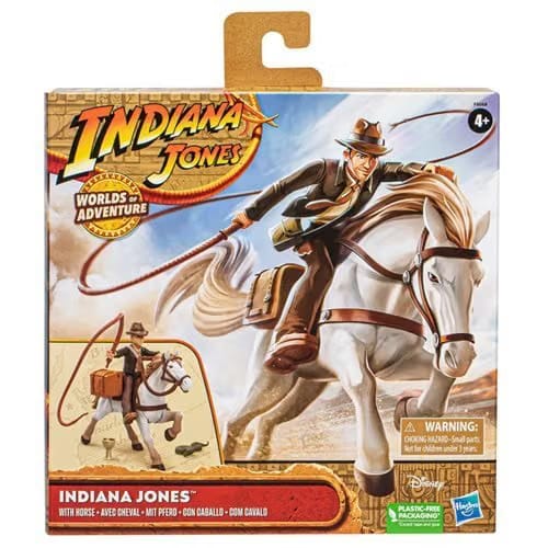 Hasbro Indiana Jones Worlds of Adventure Indiana Jones with Horse Action Figure Set