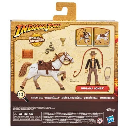 Hasbro Indiana Jones Worlds of Adventure Indiana Jones with Horse Action Figure Set