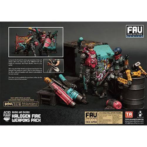 Toys Alliance Limited Acid Rain AV-AP04 Halogen Fire Weapon Set 1/18 Scale Action Figure Accessory