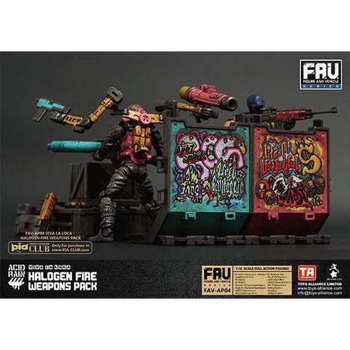Toys Alliance Limited Acid Rain AV-AP04 Halogen Fire Weapon Set 1/18 Scale Action Figure Accessory