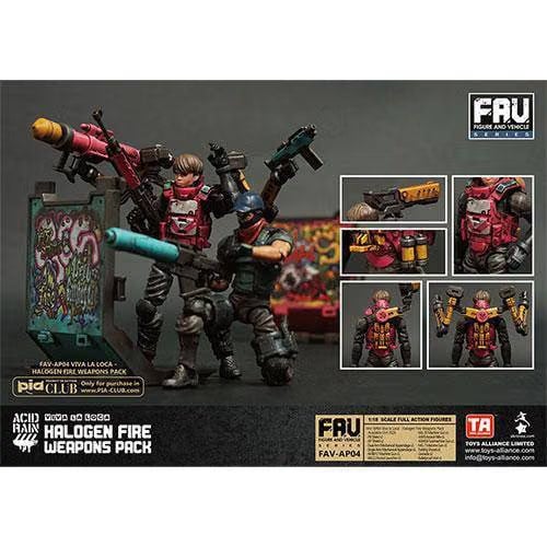 Toys Alliance Limited Acid Rain AV-AP04 Halogen Fire Weapon Set 1/18 Scale Action Figure Accessory