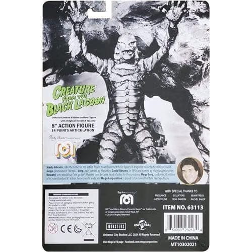 Mego Action Figure 8 Inch B&W Creature From The Black Lagoon