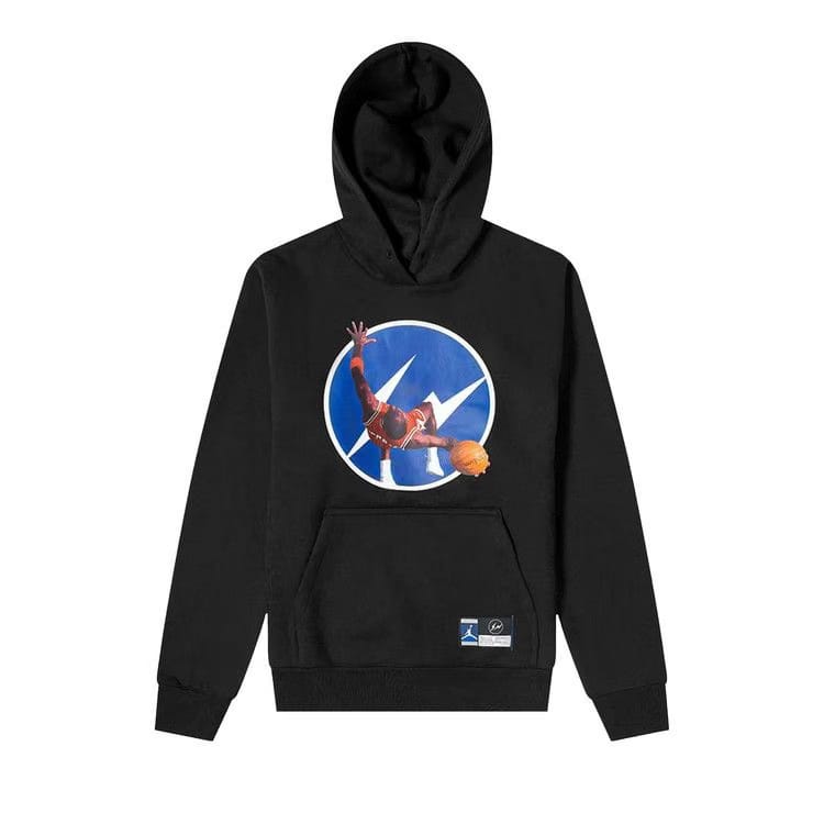 Air Jordan x Fragment Image Pullover Hoodie Black/Reflective Silver