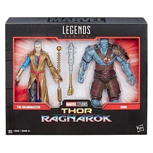 Hasbro Marvel Legends Thor Ragnarok Grandmaster and Korg 6-Inch Action Figures