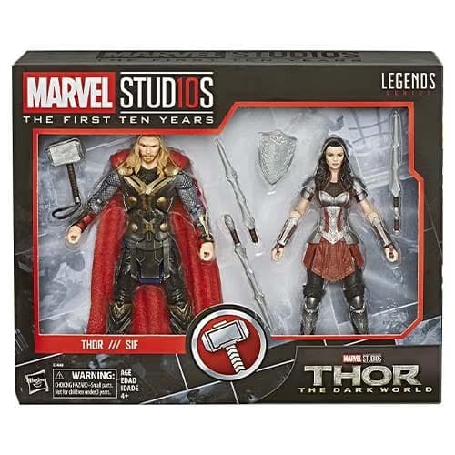 Hasbro Marvel Legends Cinematic Universe 10th Anniversary Thor and Sif 6-Inch Action Figure