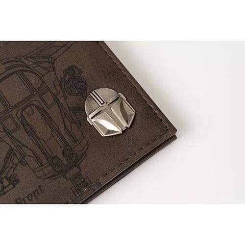 Bioworld Star Wars: Mandalorian Etched PU Bifold Wallet - Entertainment Earth Exclusive