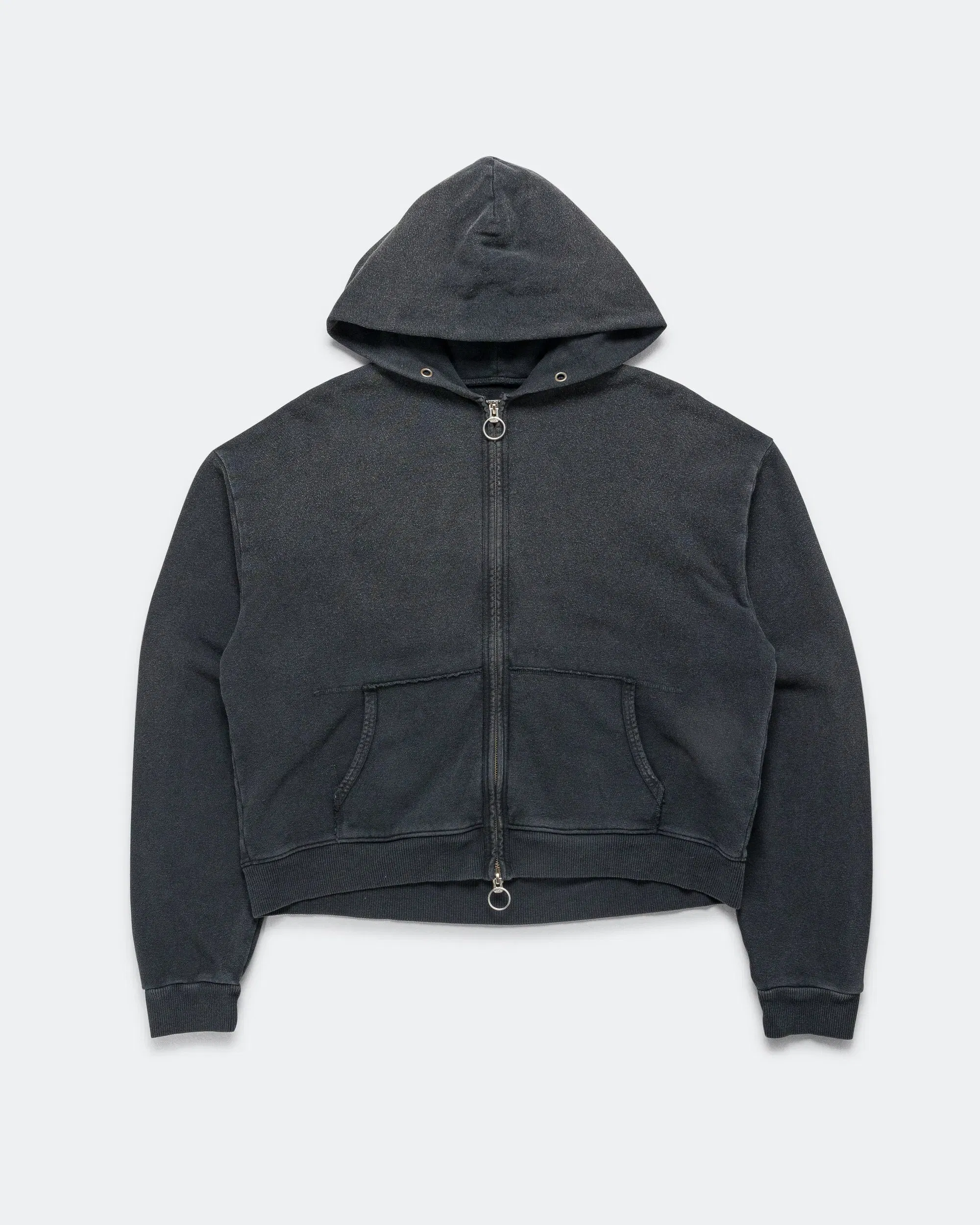 KAPITAL SWT Knit ZIP-UP GYM Parka - Black