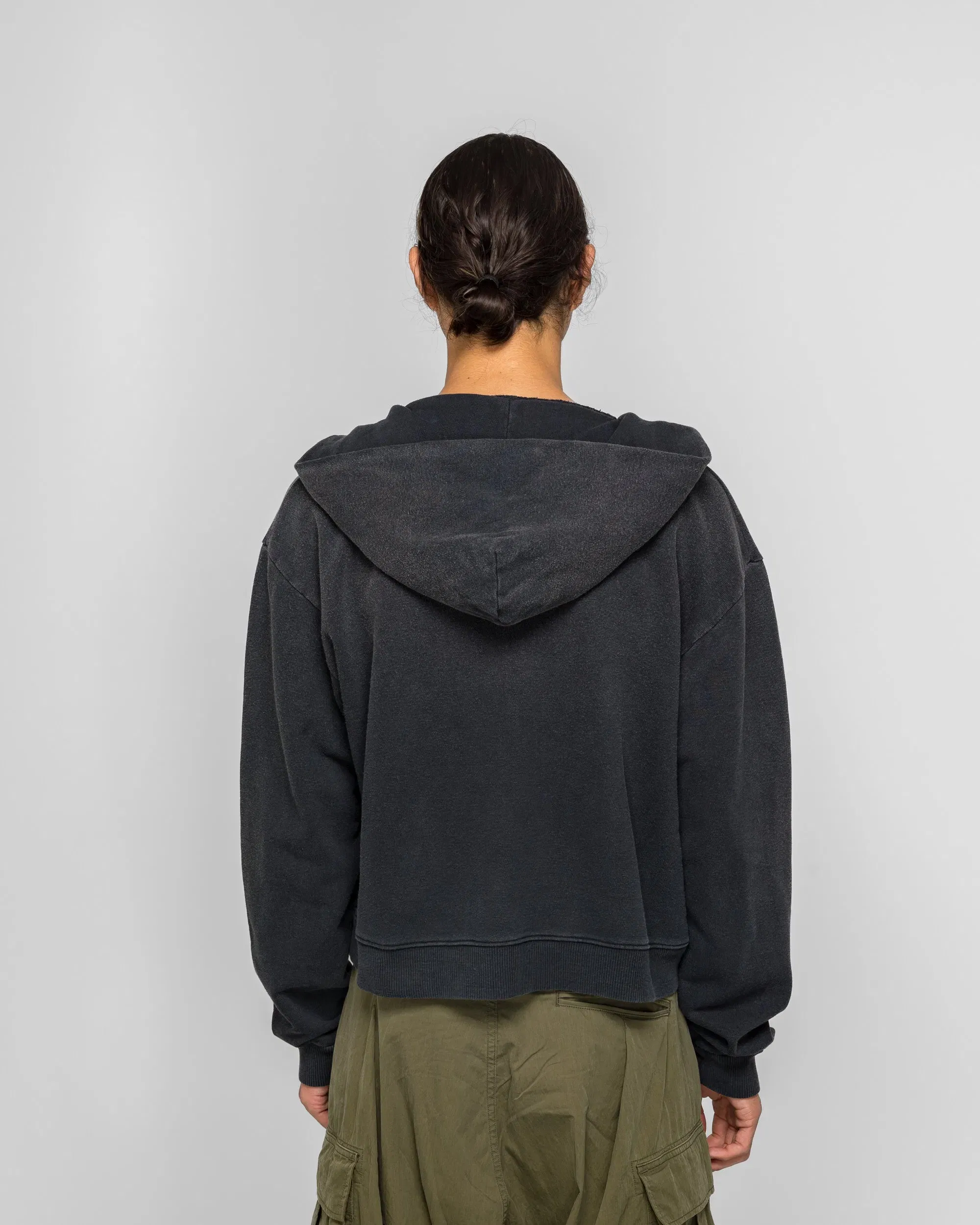 KAPITAL SWT Knit ZIP-UP GYM Parka - Black