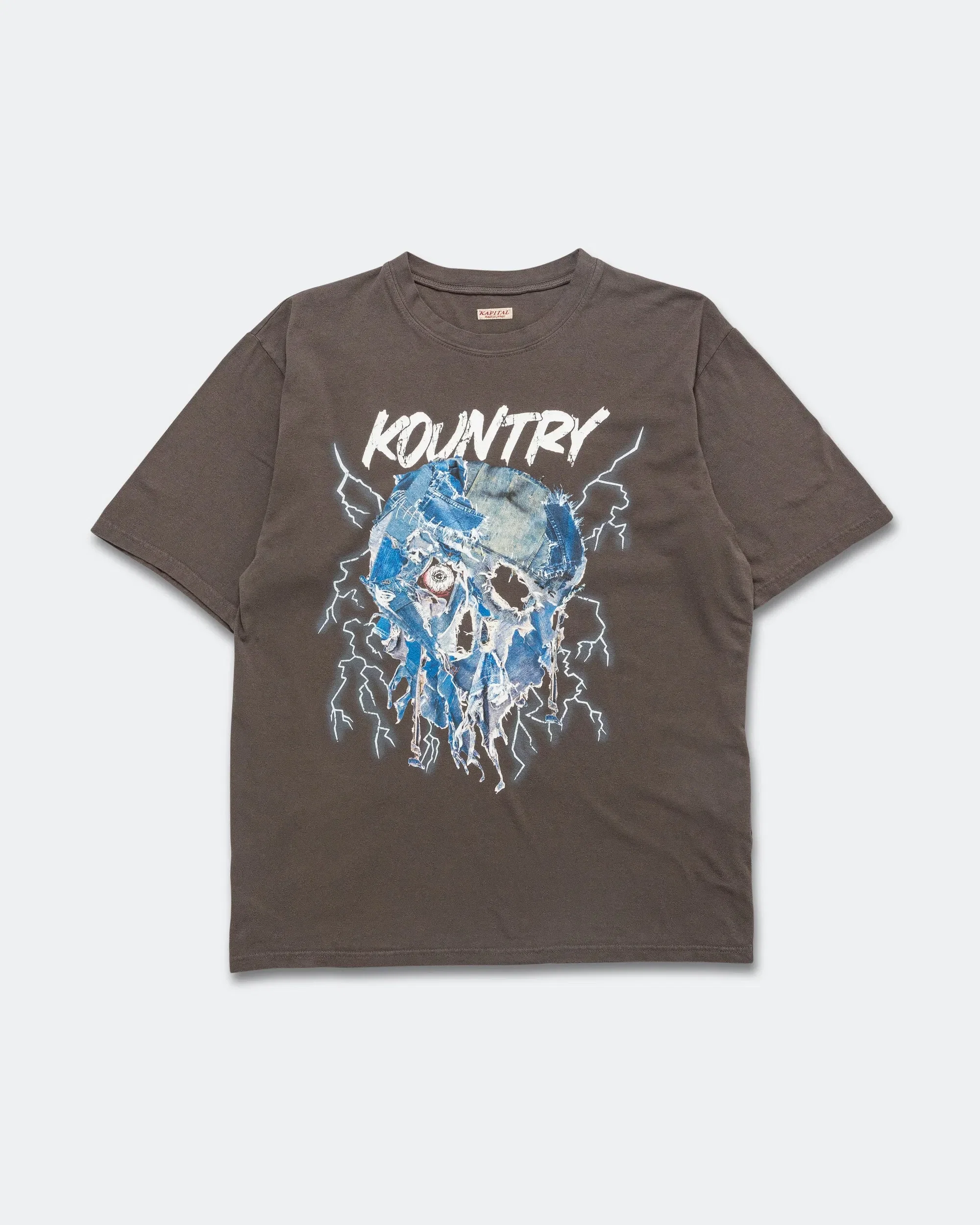 KAPITAL 20/-Jersey Crew T (DenimFace) - I-B
