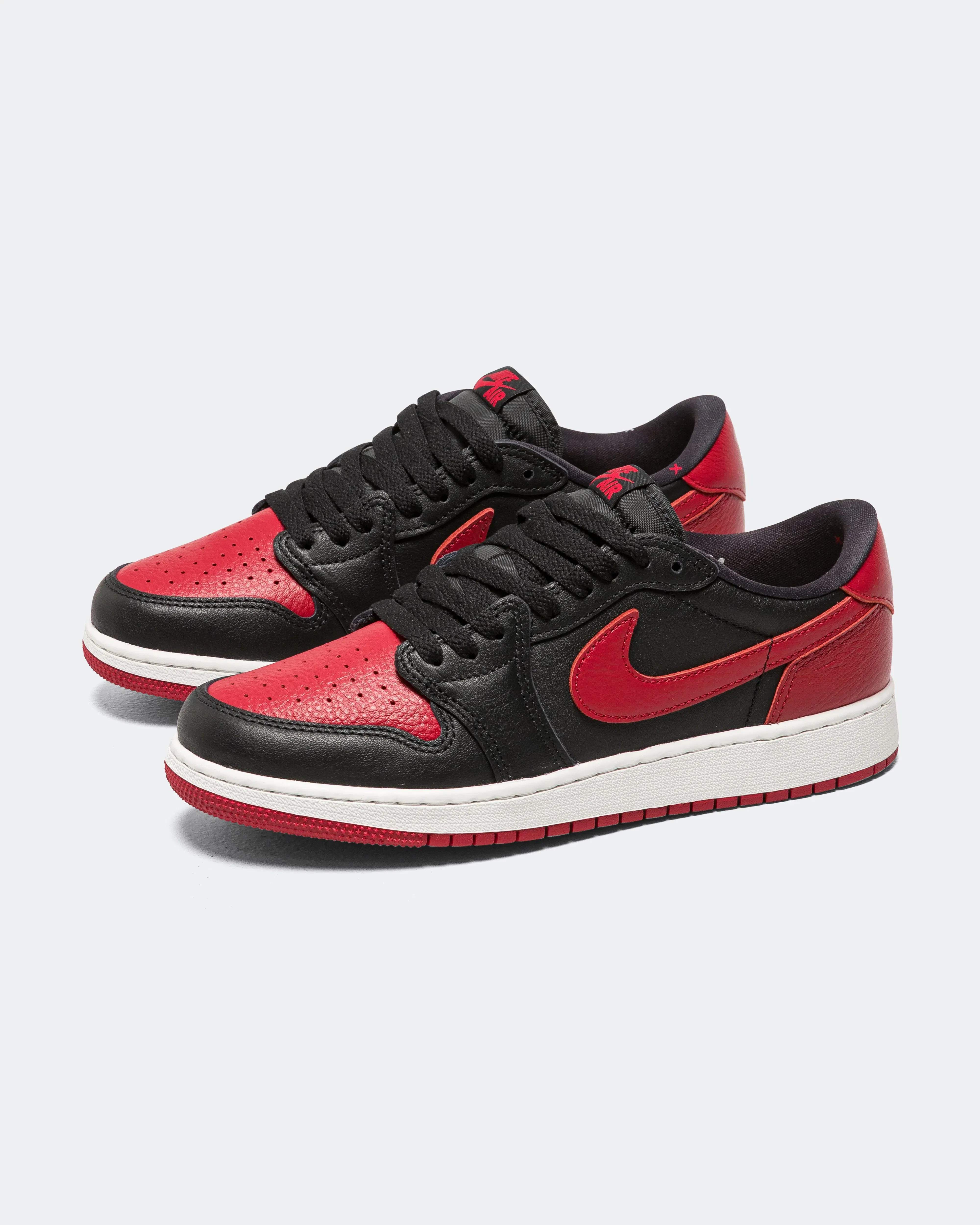 Air Jordan 1 Retro Low OG (GS) - Black/Black-Varsity Red-Summit White