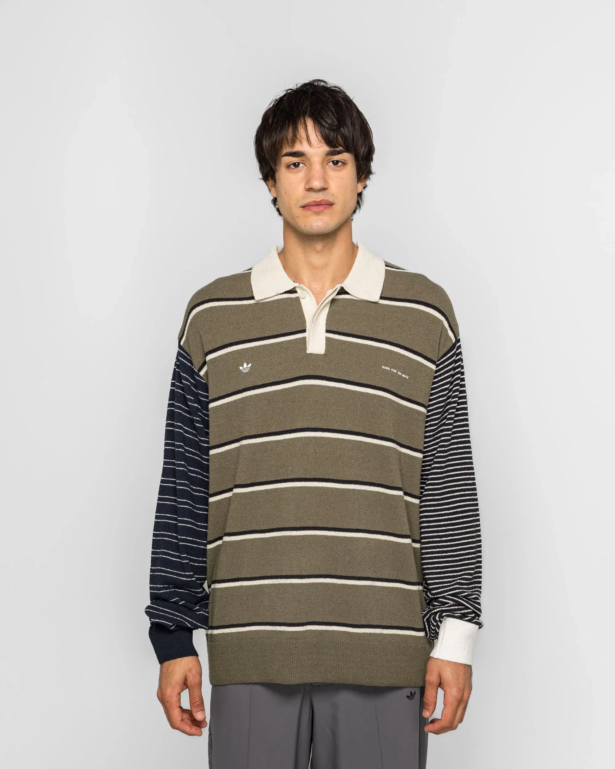 adidas Adi007 Tee LS x SFTM - Olive Strata/Alumina