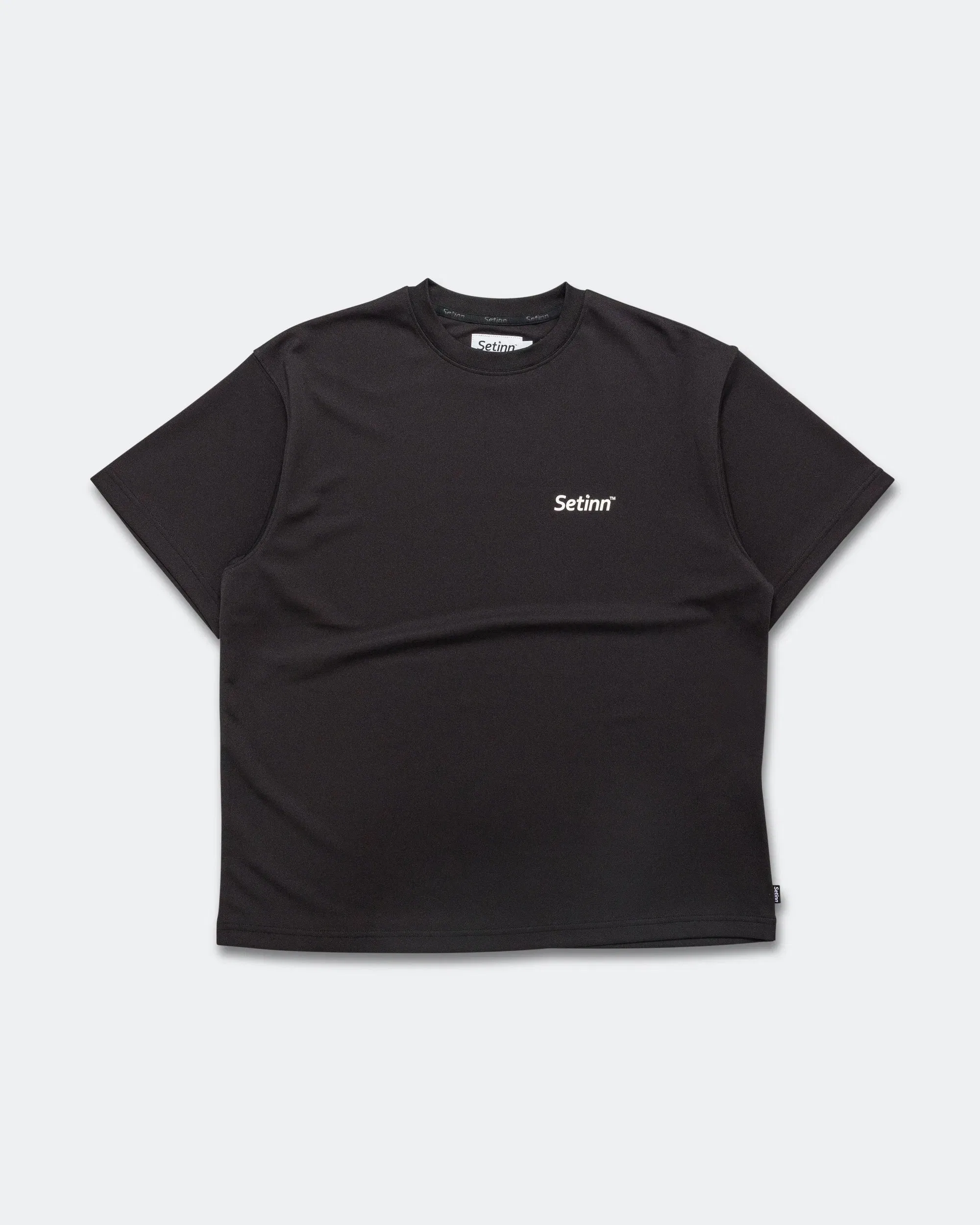 Setinn One Point Script Shirt - Black