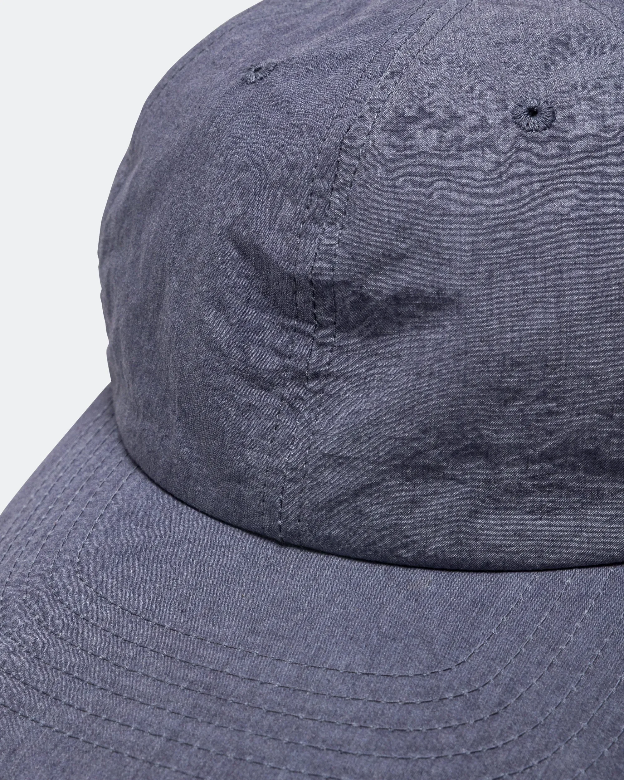 Found Feather 6 Panel Strap Back Cap - Blue
