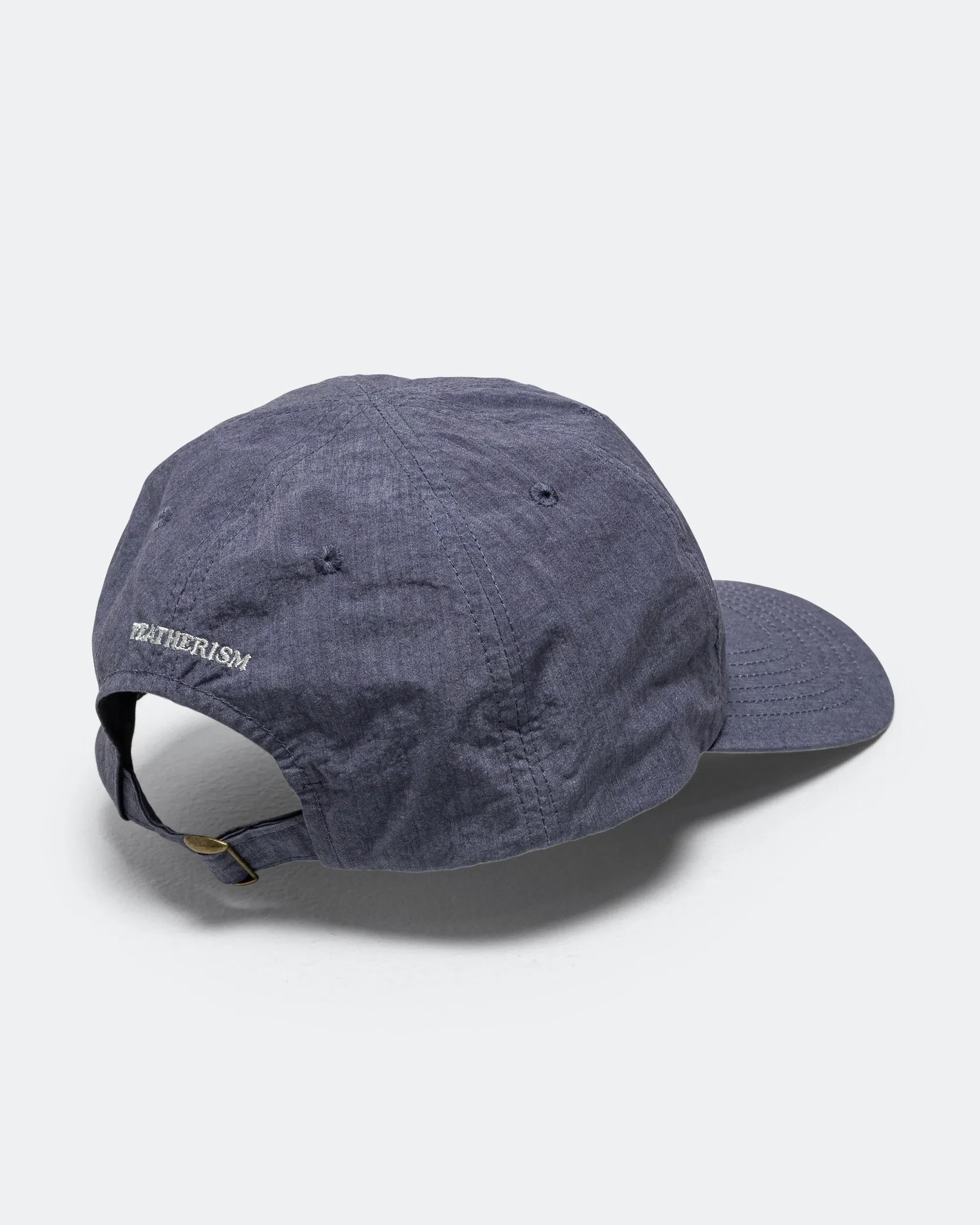 Found Feather 6 Panel Strap Back Cap - Blue