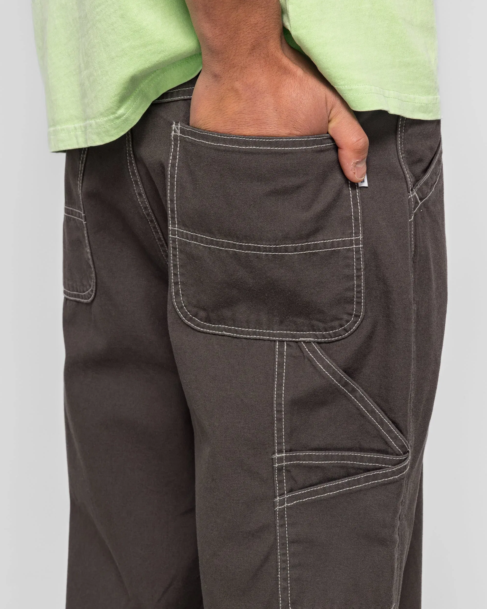 thisisneverthat Washed Canvas Work Pant - Charcoal
