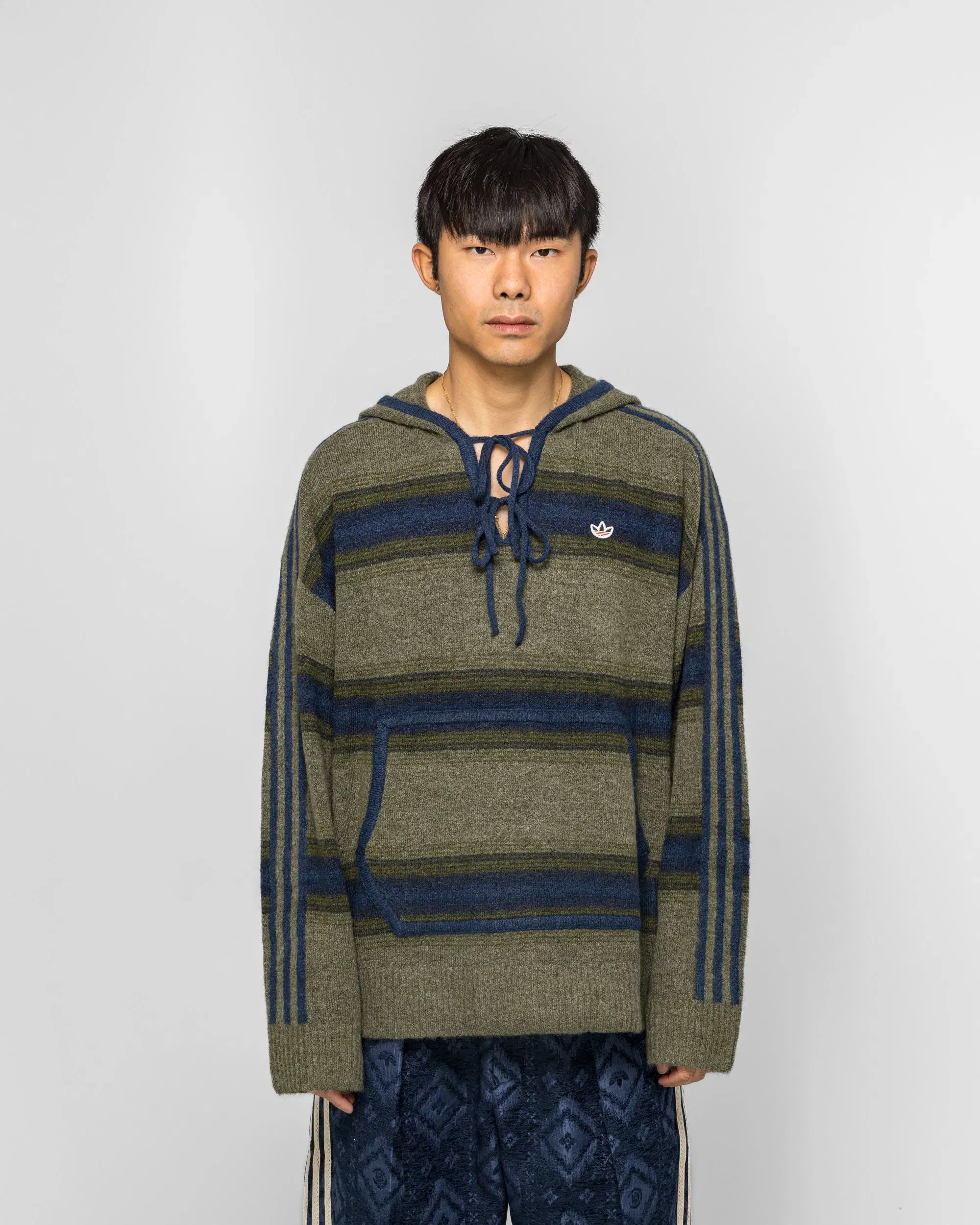 adidas Baja Hoodie x CLOT by Edison Chen - Trace Khaki/Indigo