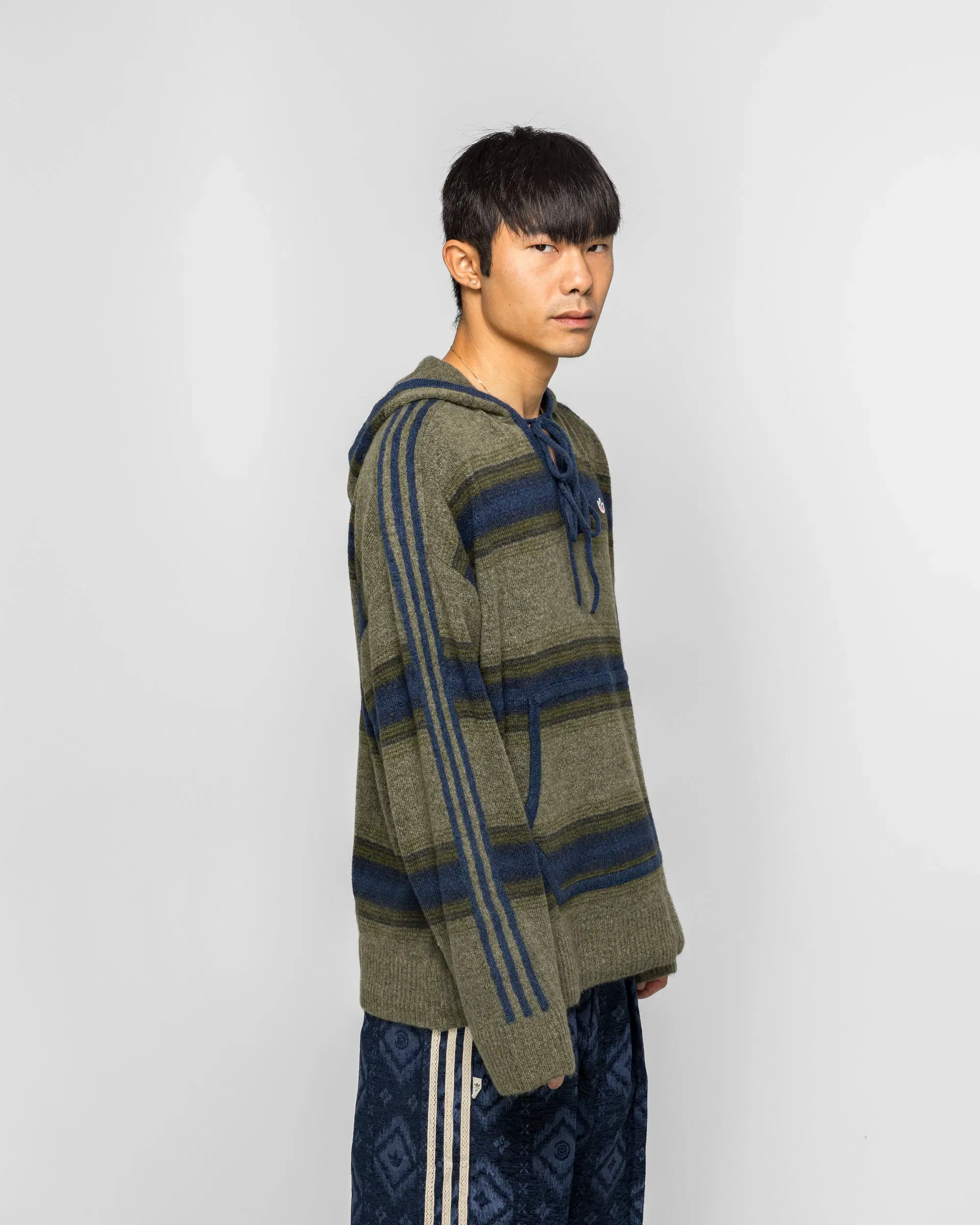 adidas Baja Hoodie x CLOT by Edison Chen - Trace Khaki/Indigo