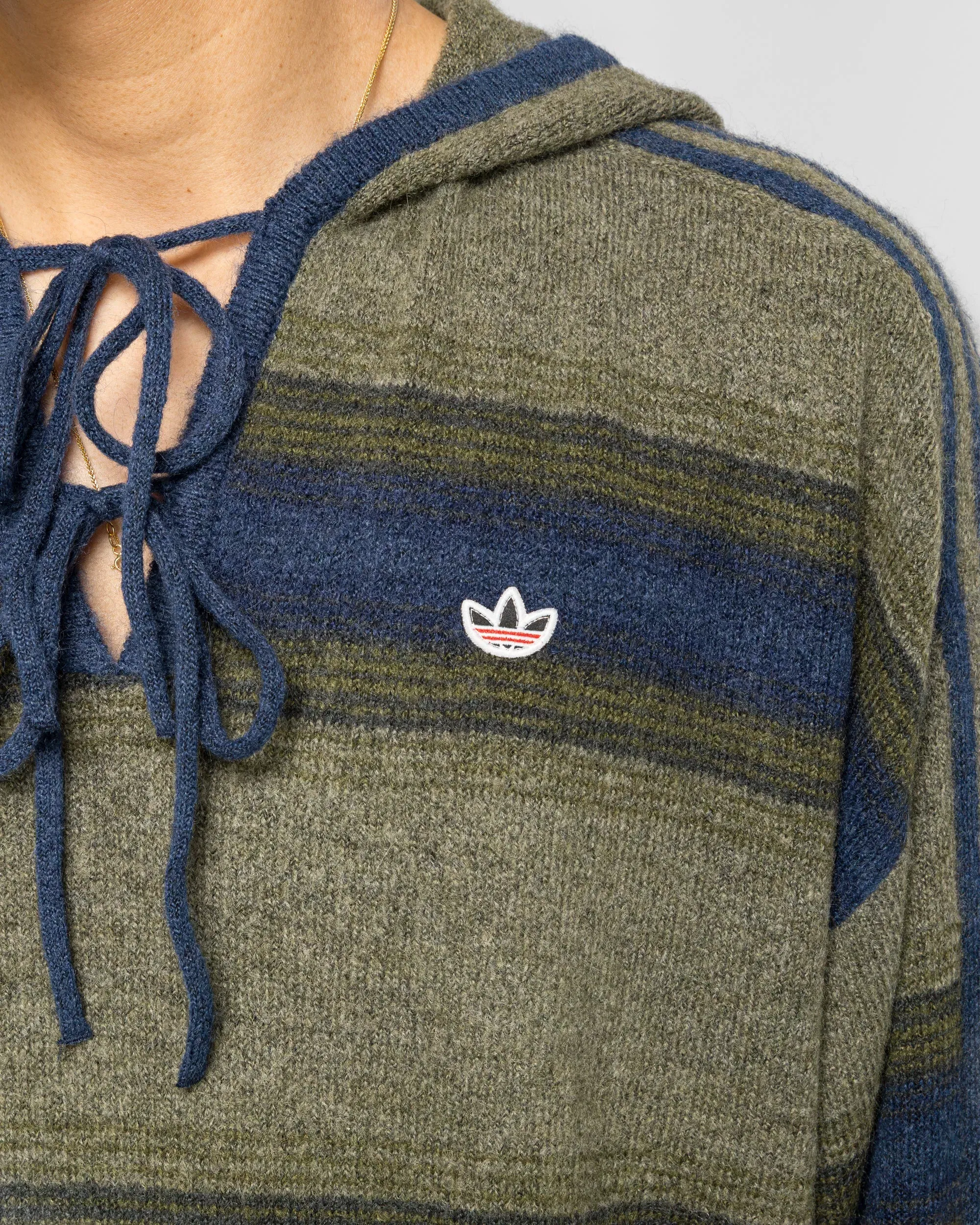 adidas Baja Hoodie x CLOT by Edison Chen - Trace Khaki/Indigo