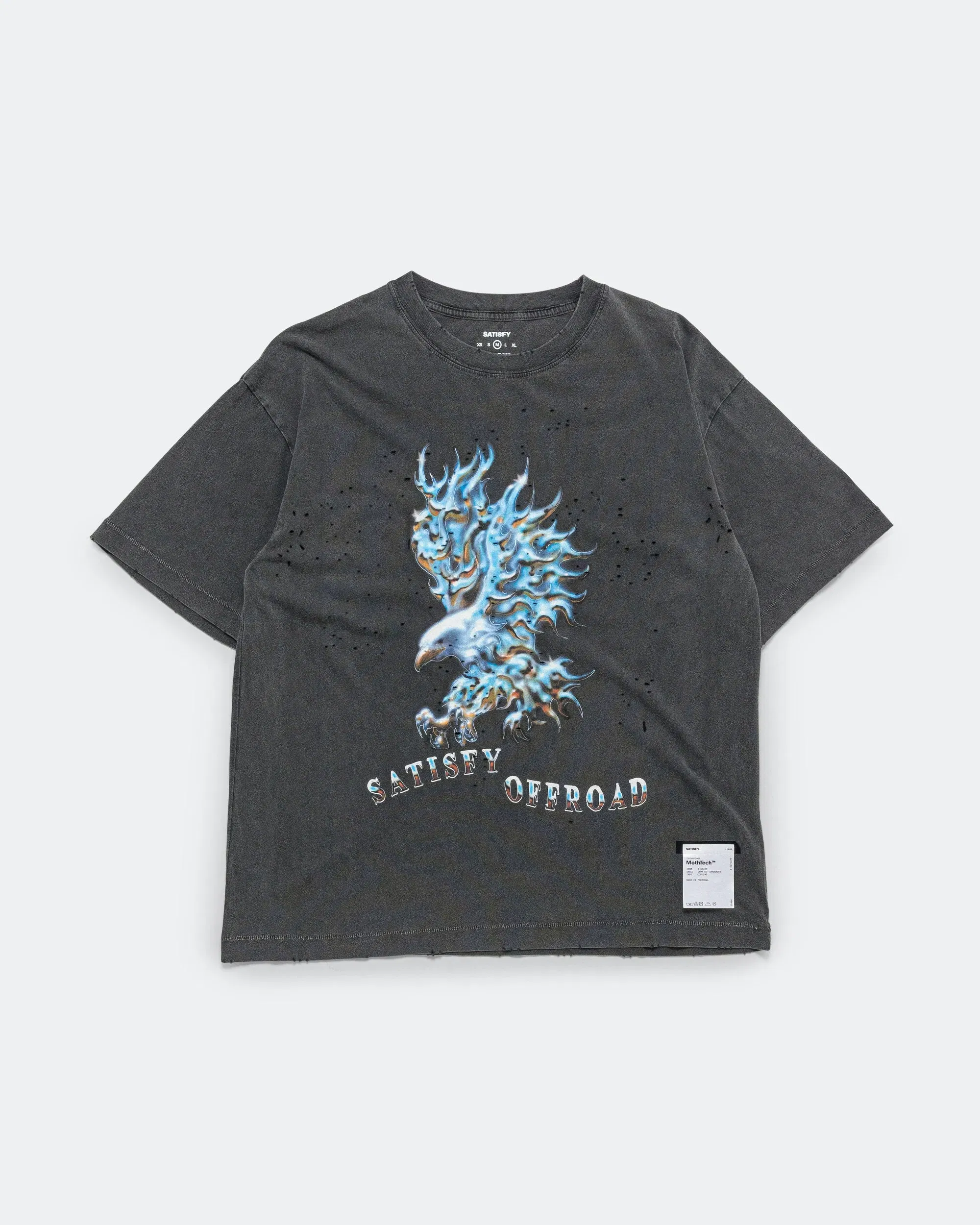 Satisfy MothTech Eagle Off Road T-Shirt - Aged Black