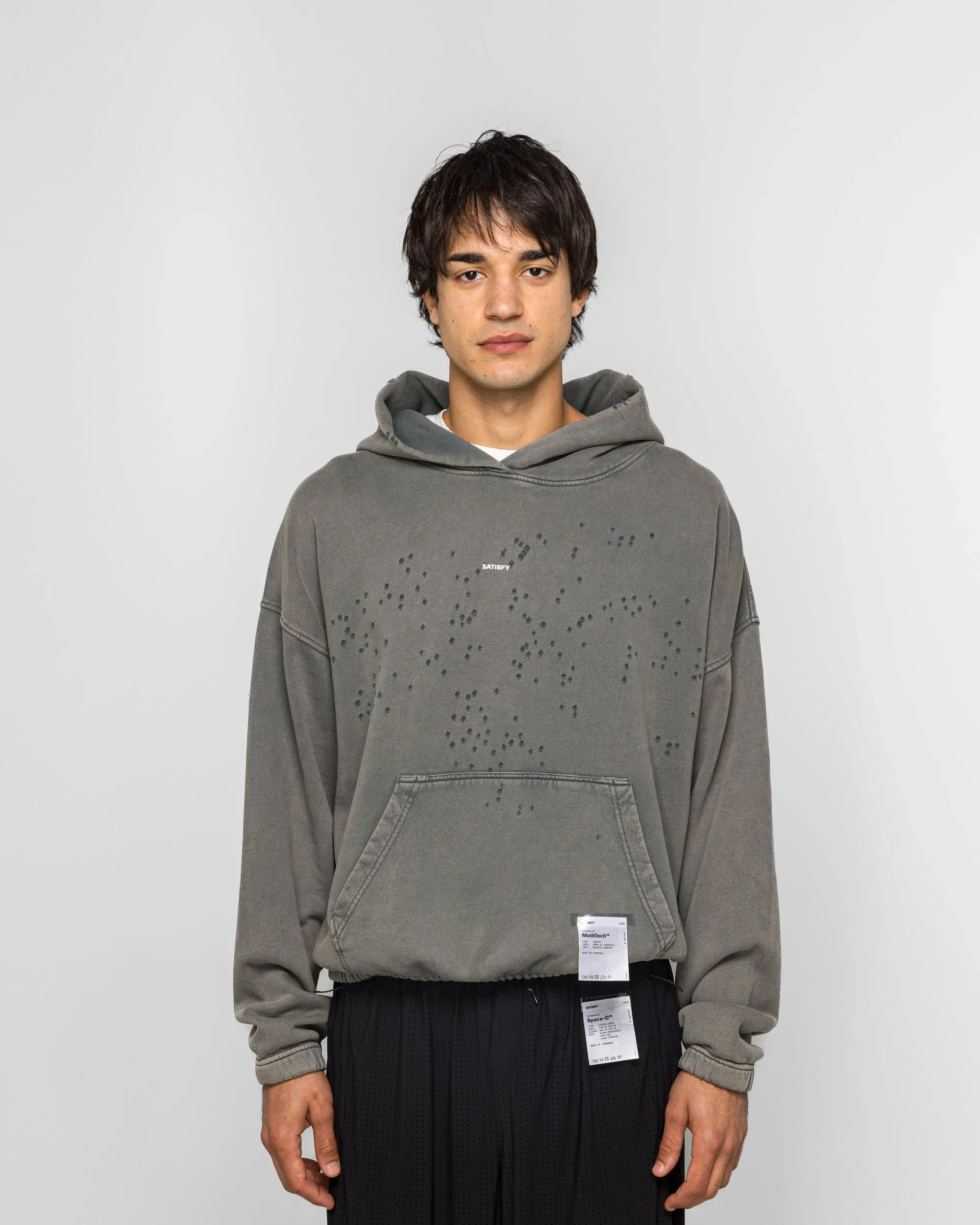Satisfy MothTech Hoodie - Faded Black