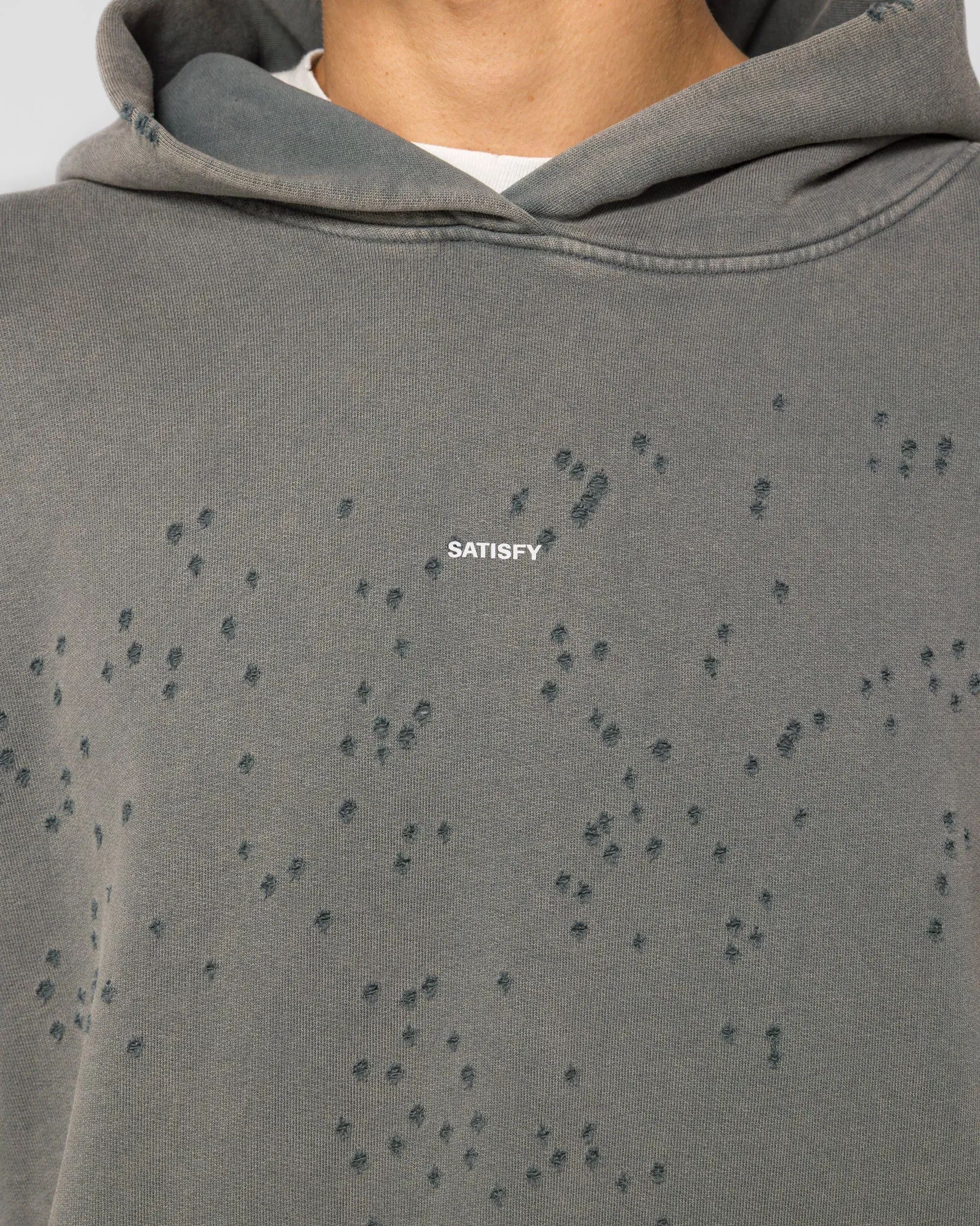 Satisfy MothTech Hoodie - Faded Black