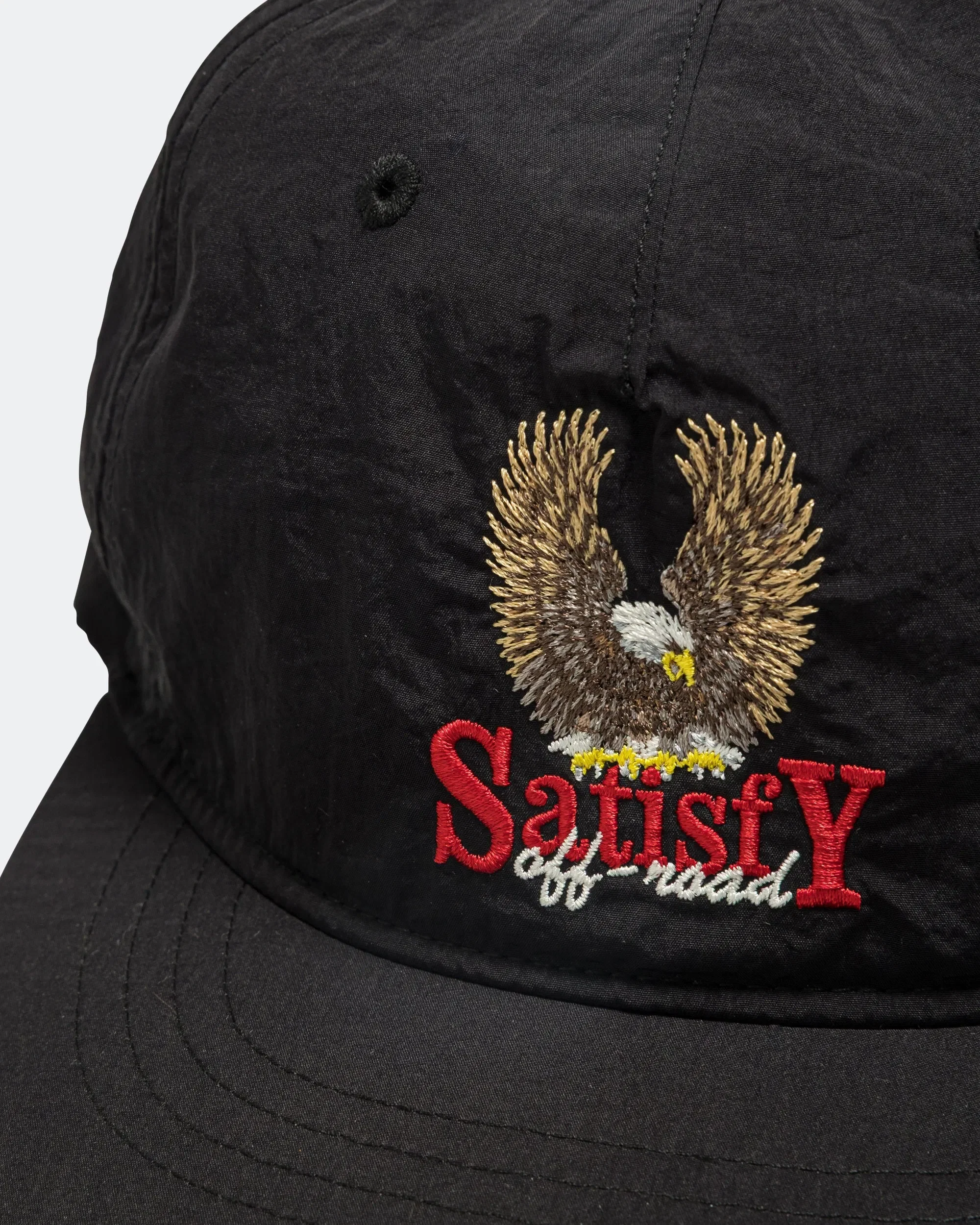 Satisfy FliteSilk 5 Panel Pinch Cap - Black Eagle