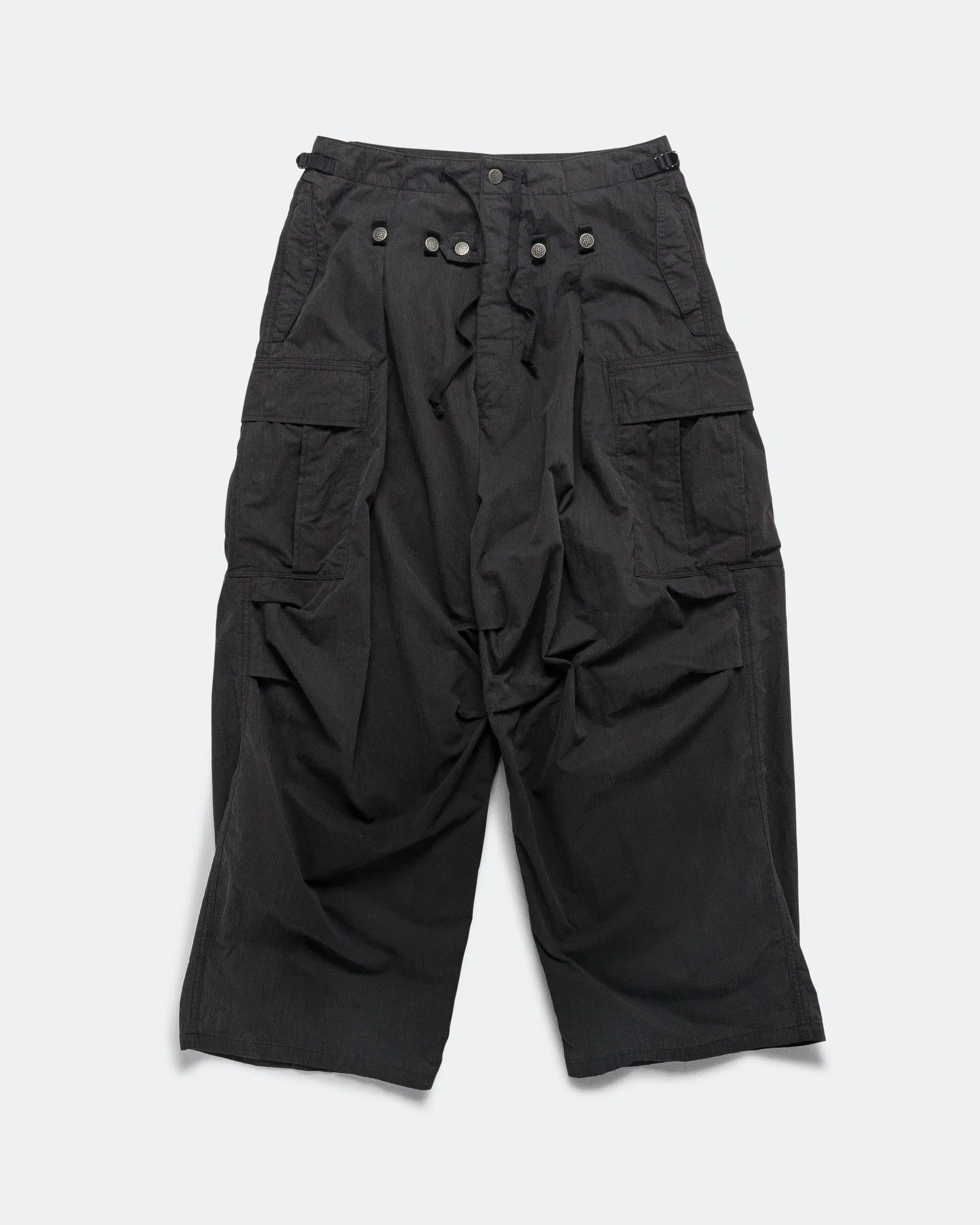 KAPITAL Rip Stop JUMBO Cargo Pants - Black