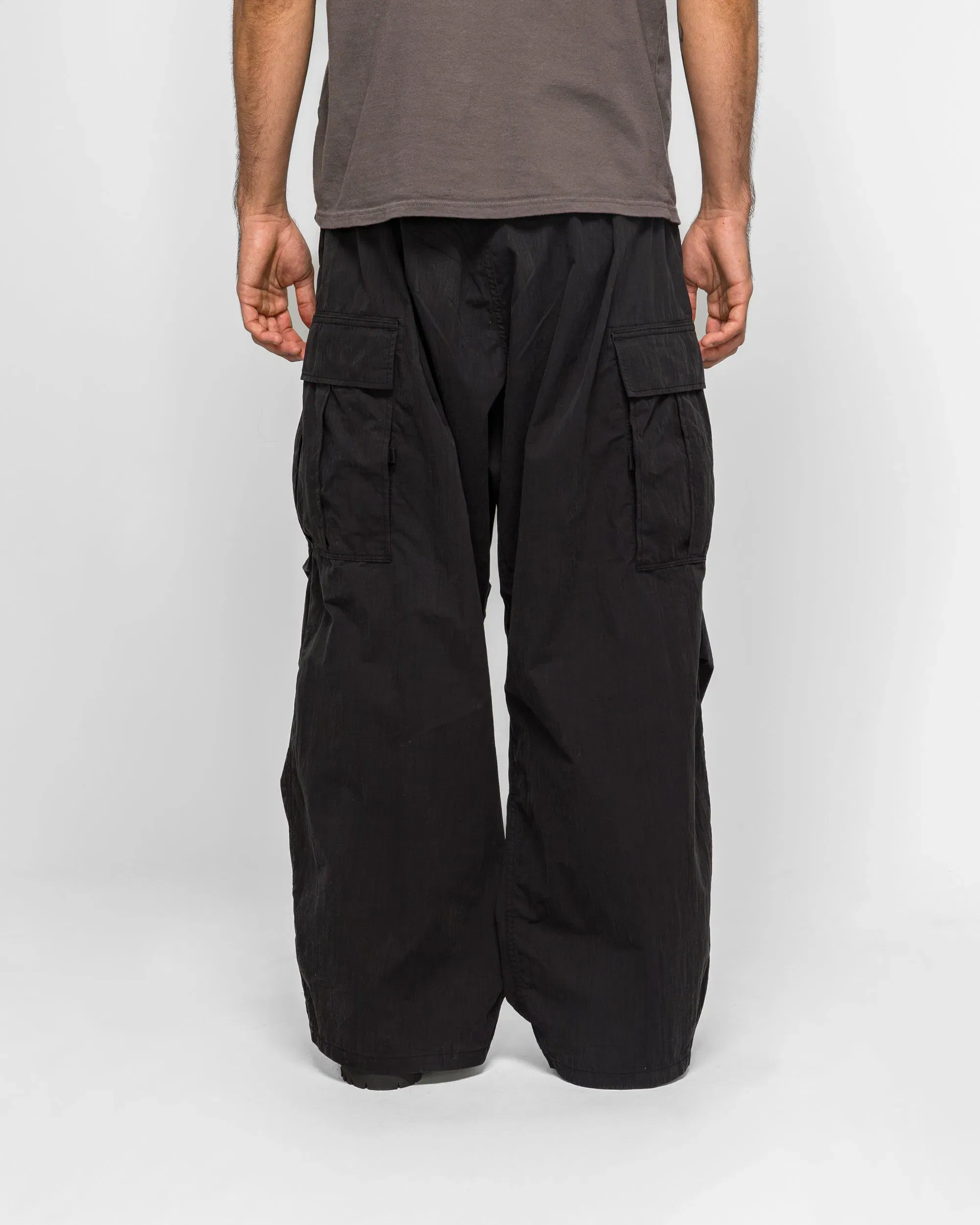 KAPITAL Rip Stop JUMBO Cargo Pants - Black