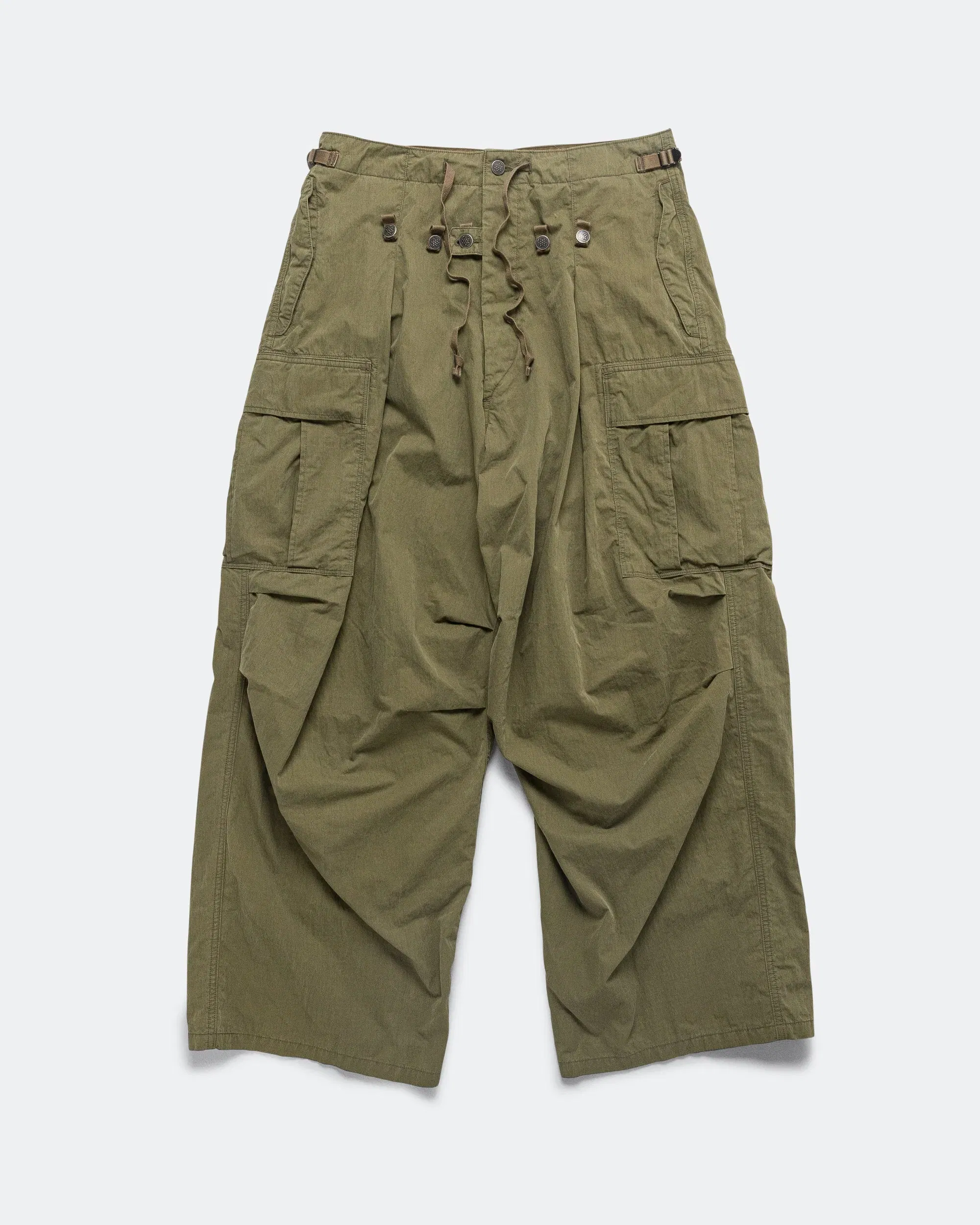 KAPITAL Rip Stop JUMBO Cargo Pants - Khaki