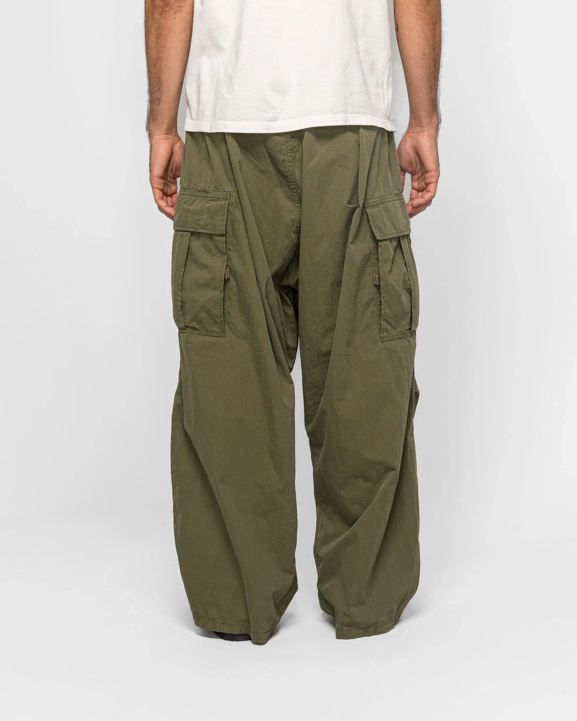 KAPITAL Rip Stop JUMBO Cargo Pants - Khaki