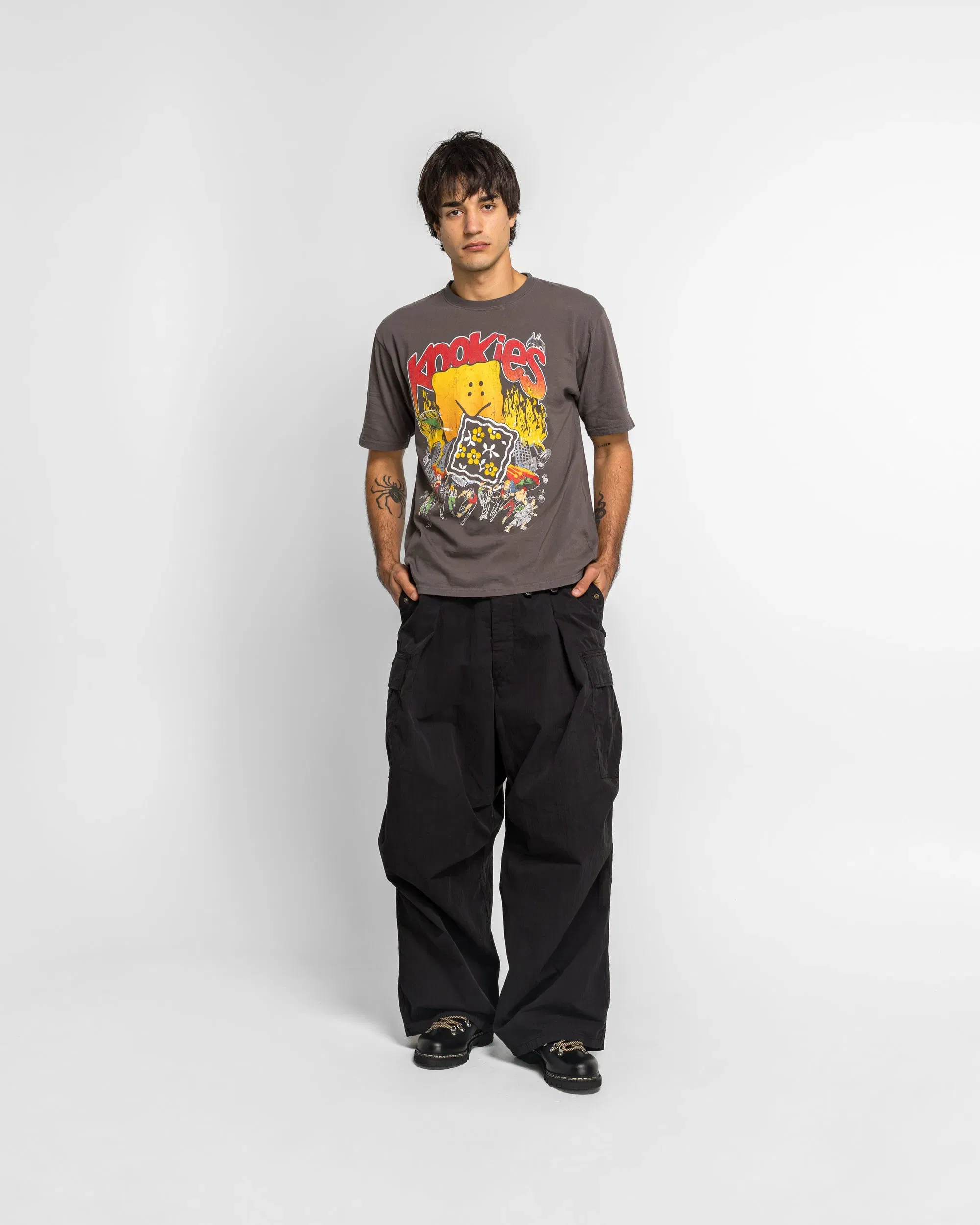 KAPITAL 20/-Jersey Crew T (BUSTER PECKISH BOWY) - I-B