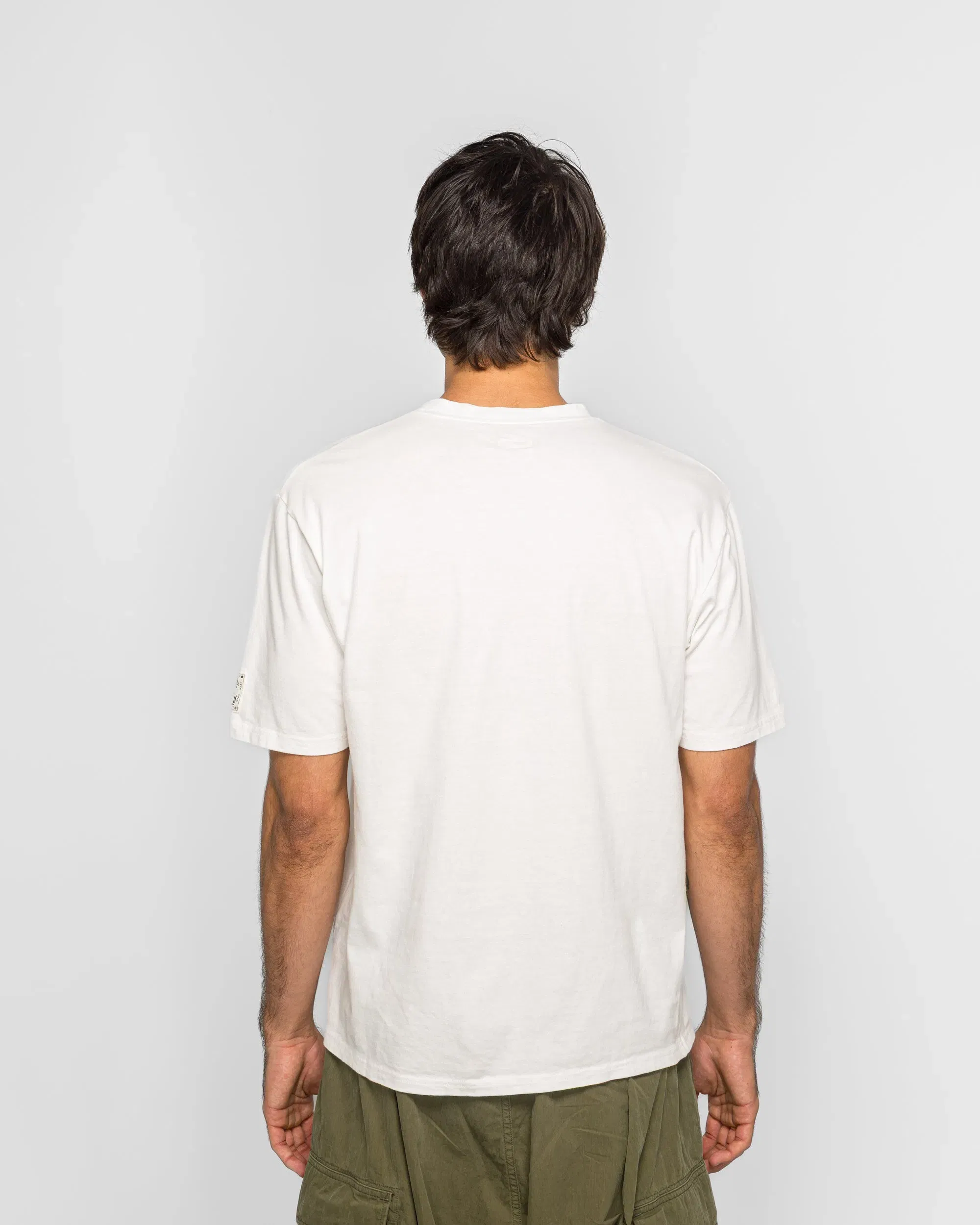 KAPITAL 20/-Jersey Crew T (PECKISH BORO PIECE) - White
