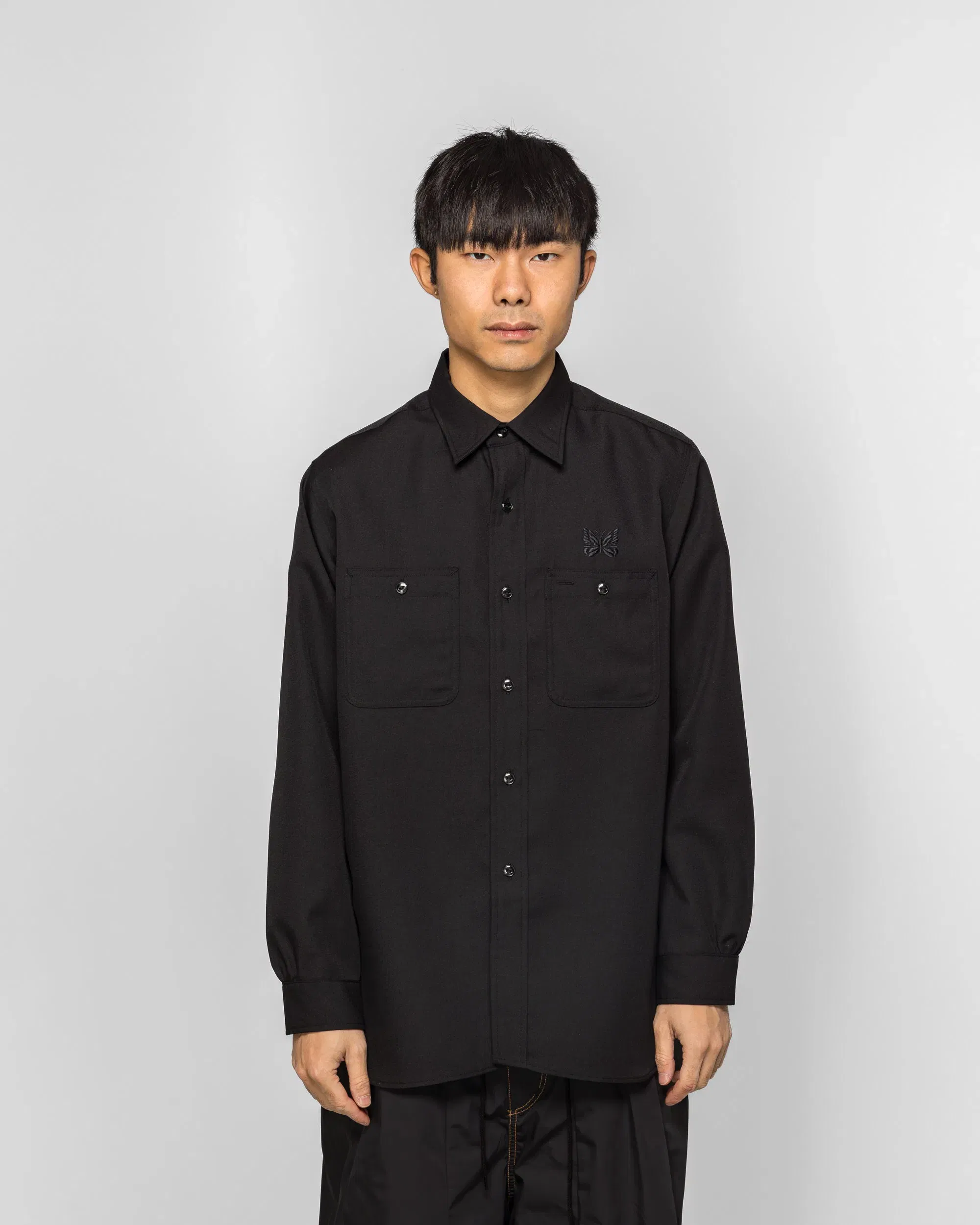 Needles Work Shirt - Black PE/W Gabardine