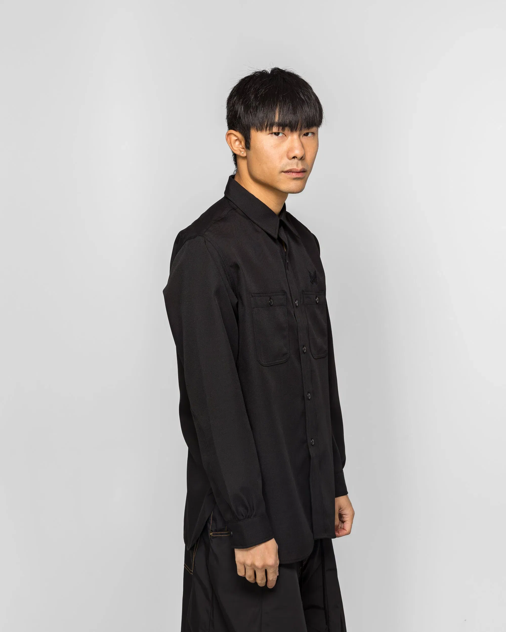 Needles Work Shirt - Black PE/W Gabardine