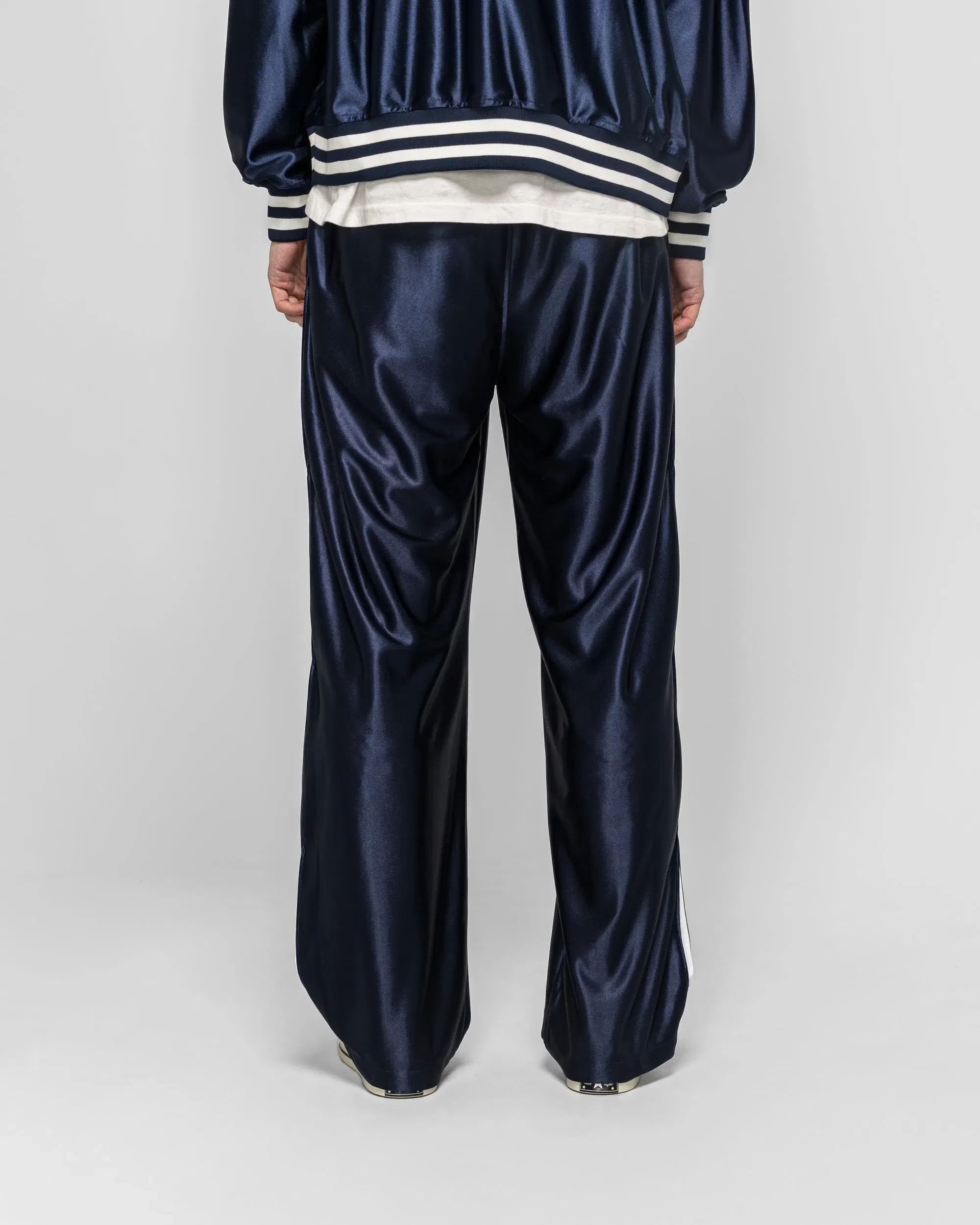 Needles Track Pant - Navy Tricot Sateen