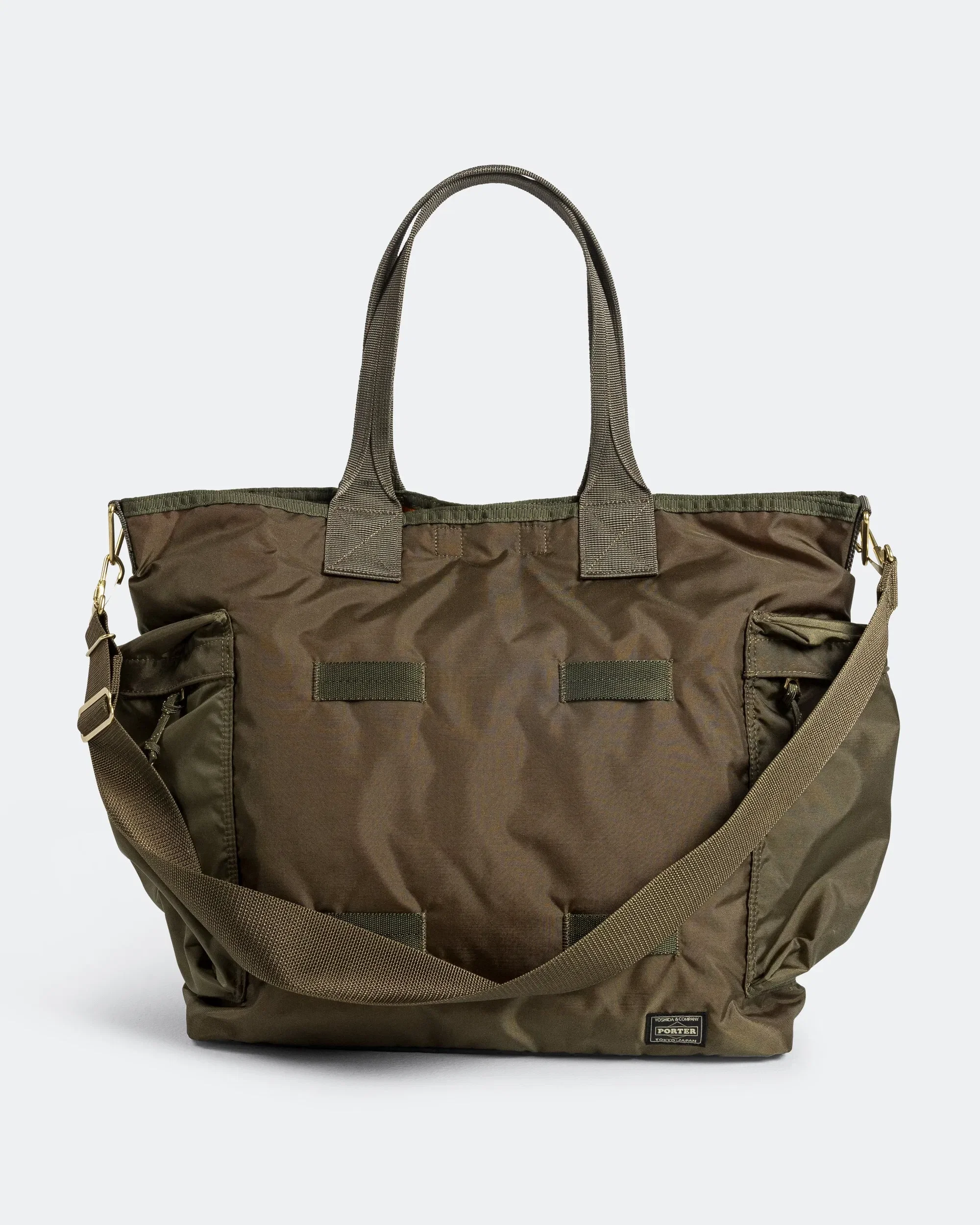 Porter-Yoshida & Co. Force 2WAY Tote Bag - Olive Drab