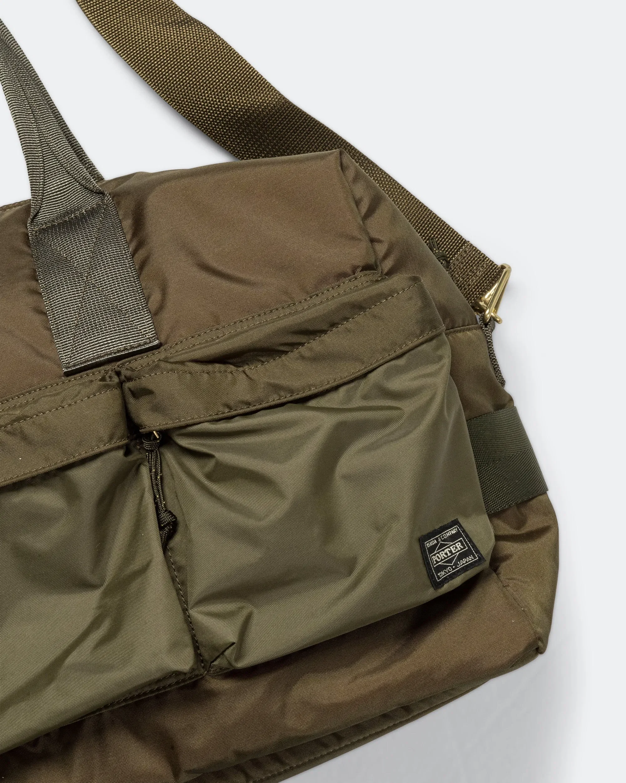 Porter-Yoshida & Co. FORCE 2WAY Duffle Bag - Olive Drab