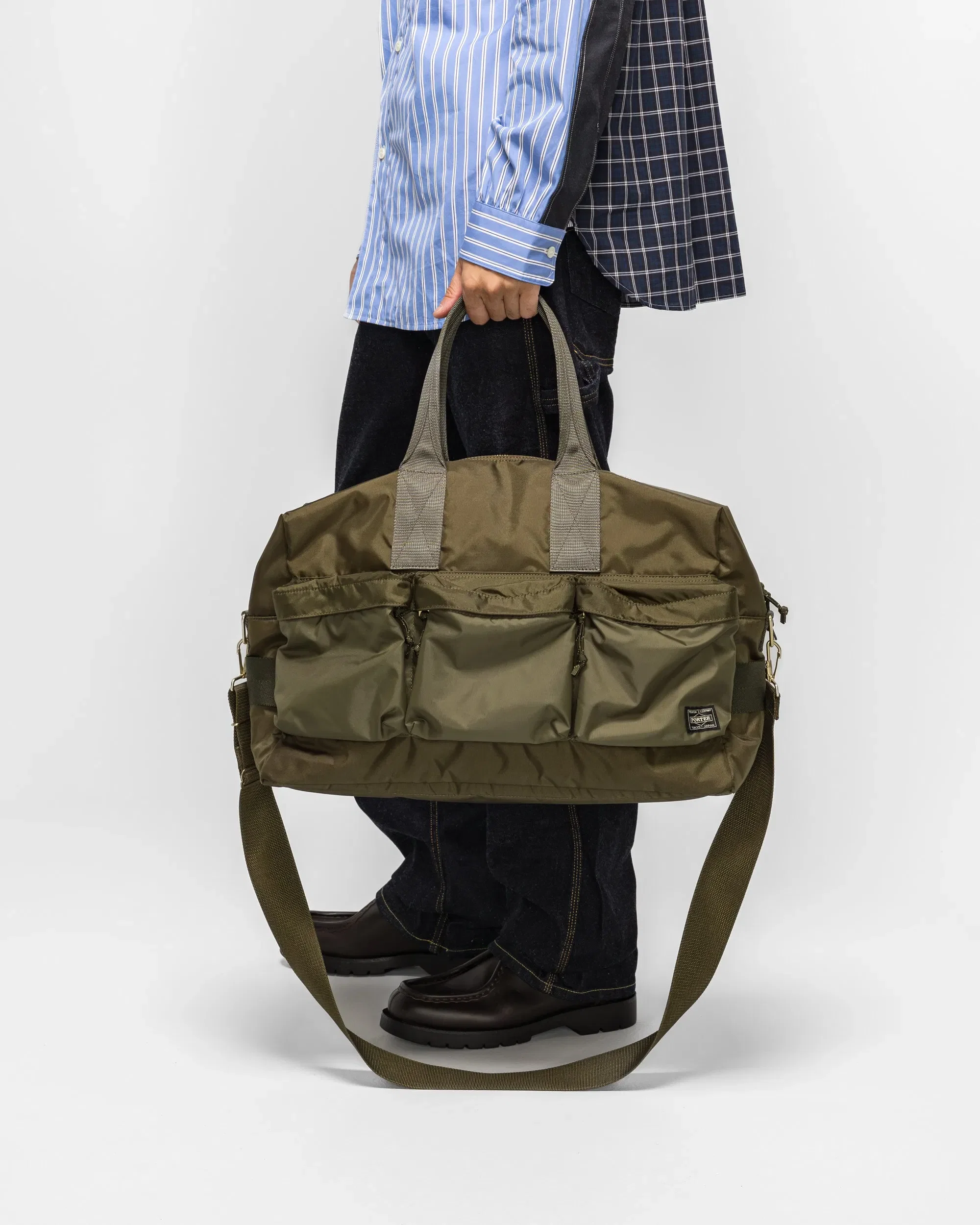 Porter-Yoshida & Co. FORCE 2WAY Duffle Bag - Olive Drab