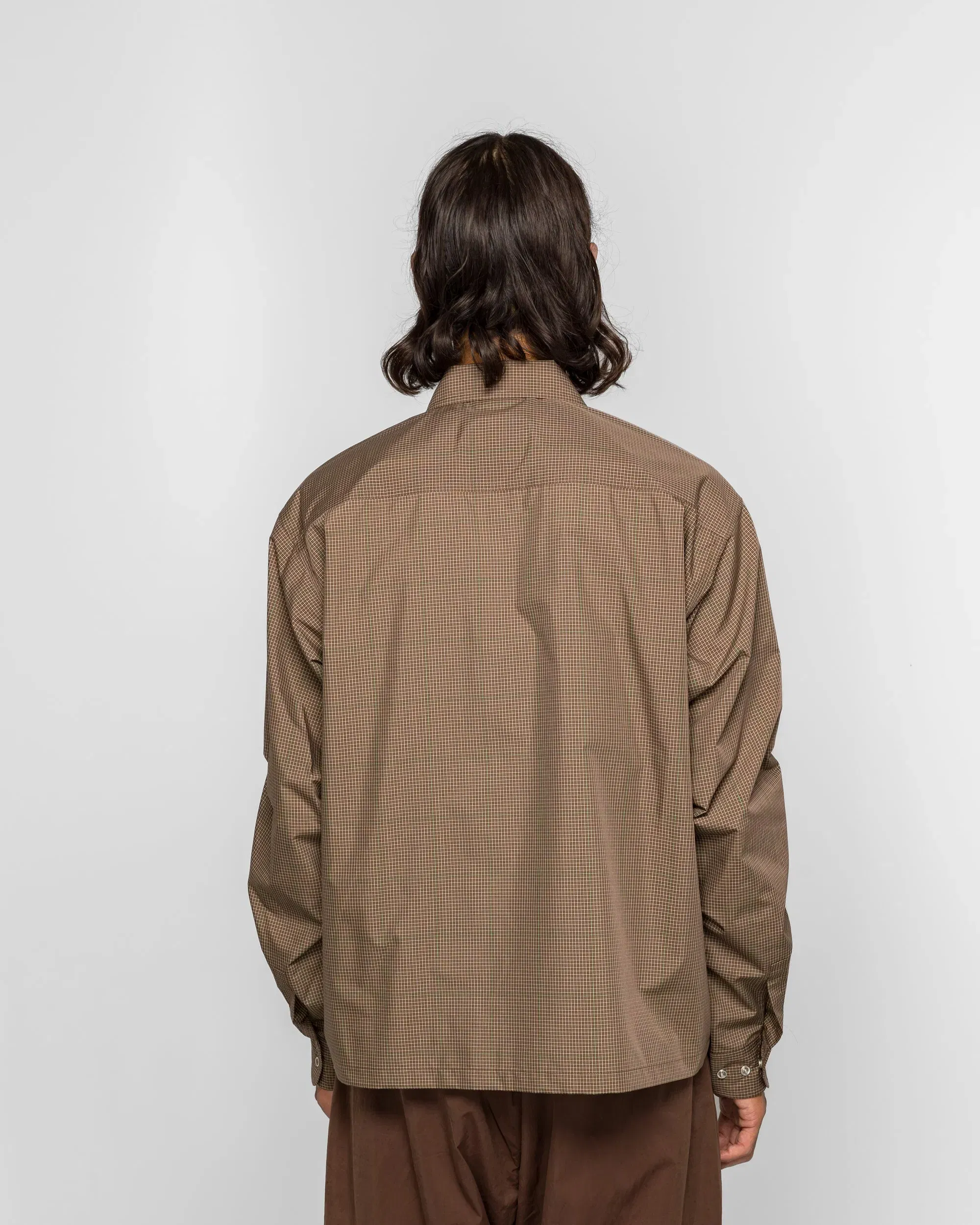 DAIWA PIER39 Tech Multi Fishing Pocket Shirt LS - Brown Gray
