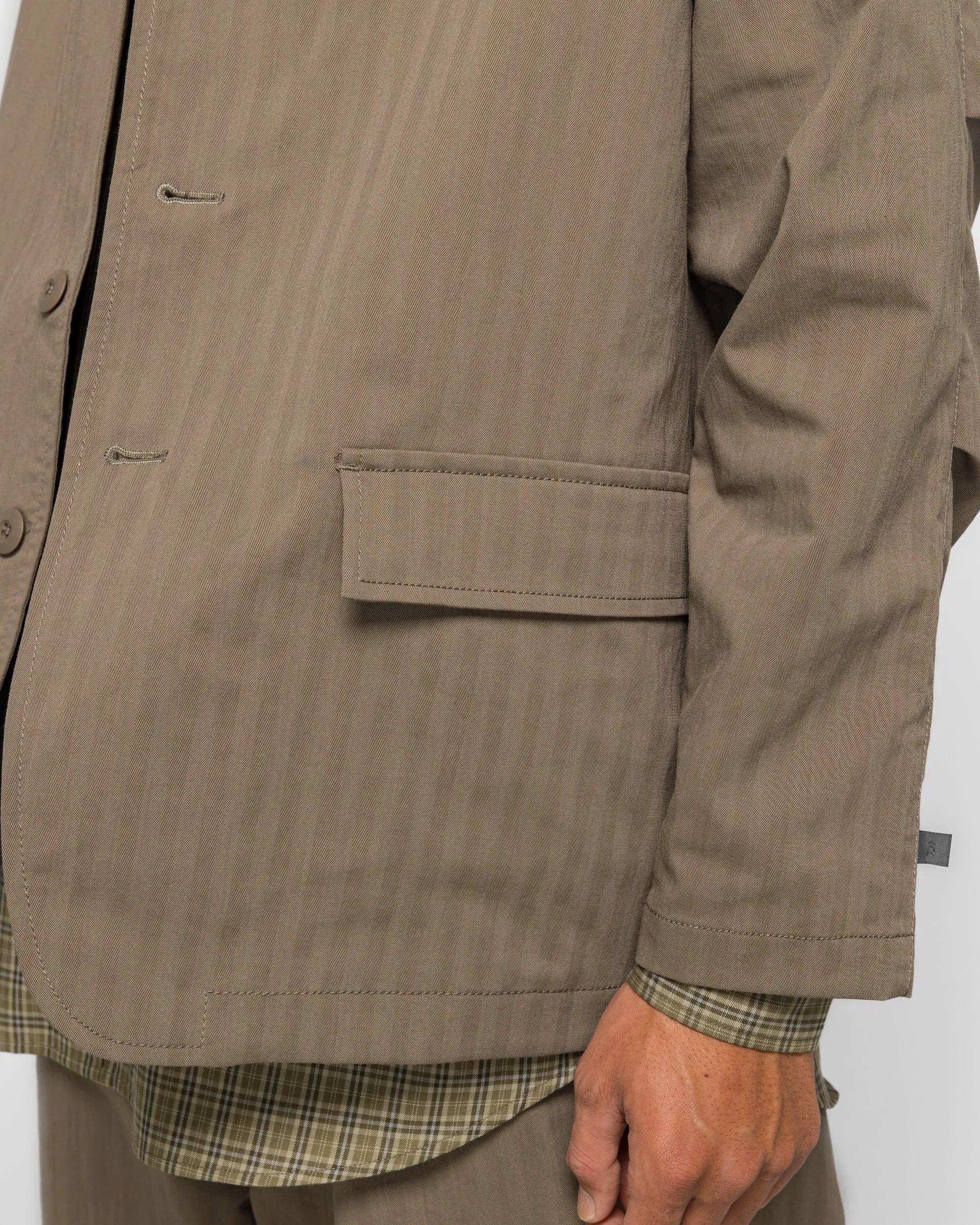 DAIWA PIER39 Tech Loose 2B Jacket Herringbone - Sage Gray