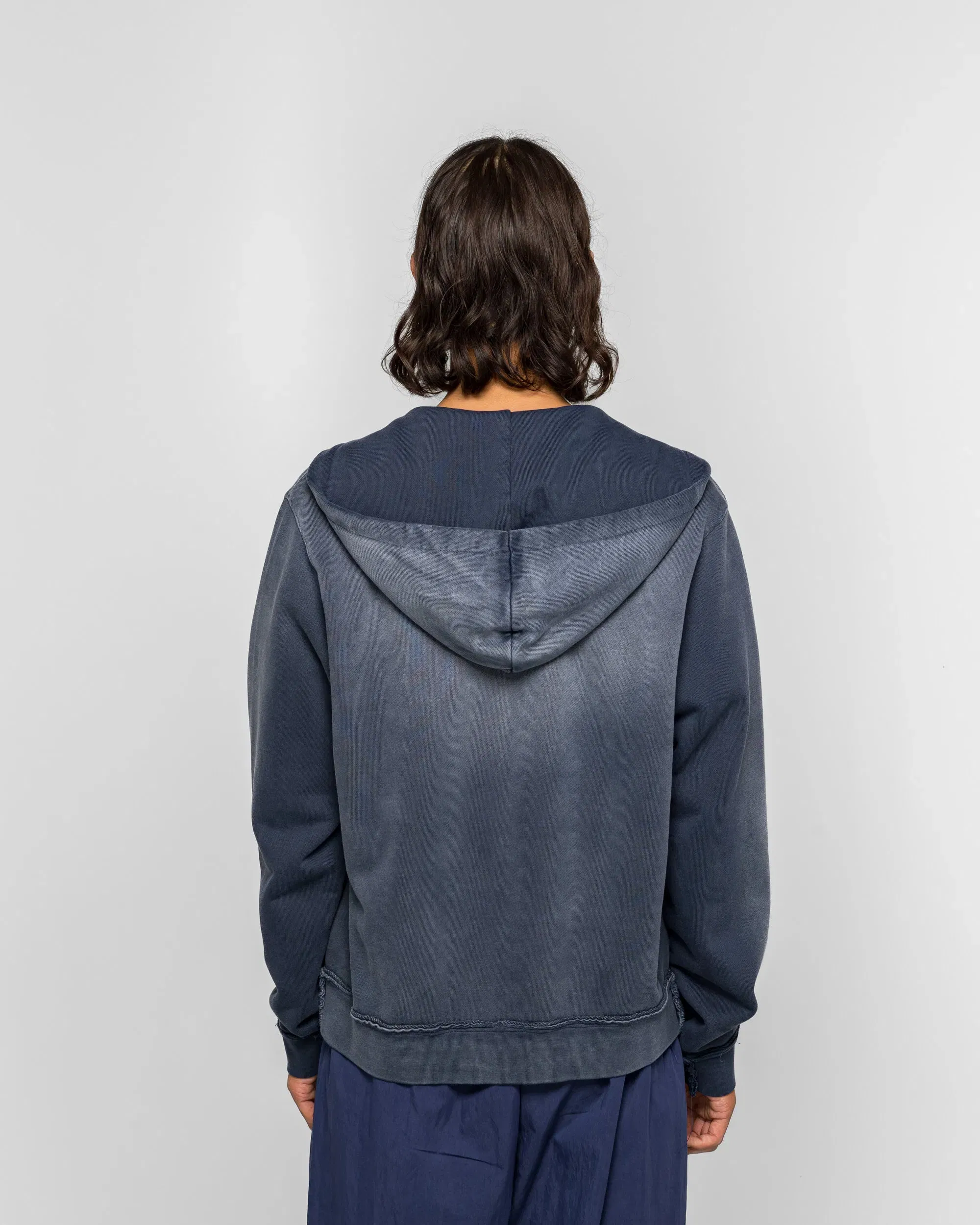 Camiel Fortgens Fitted Zip Hoodie - Navy Sunfade
