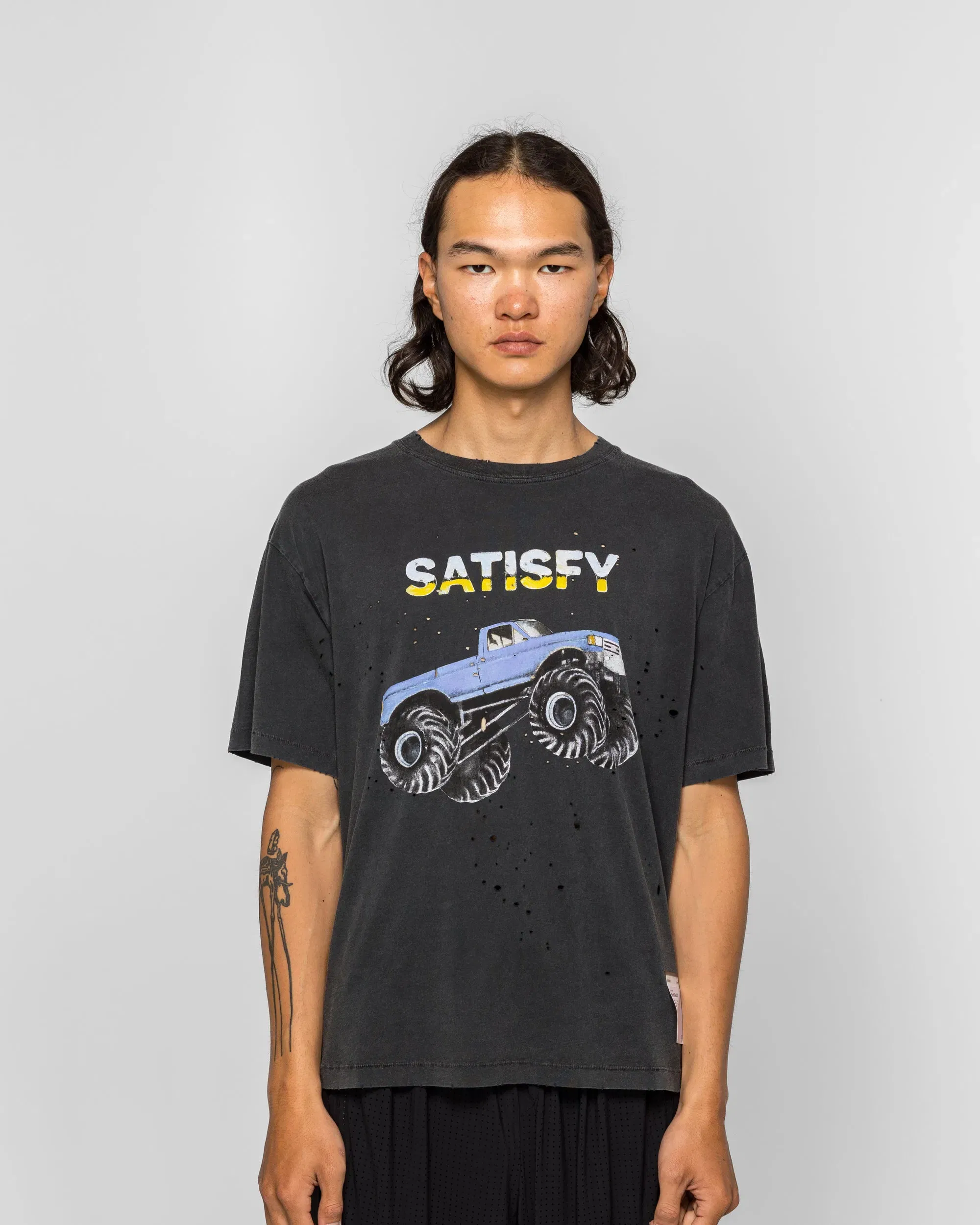 Satisfy MothTech Truck T-Shirt - Aged Black