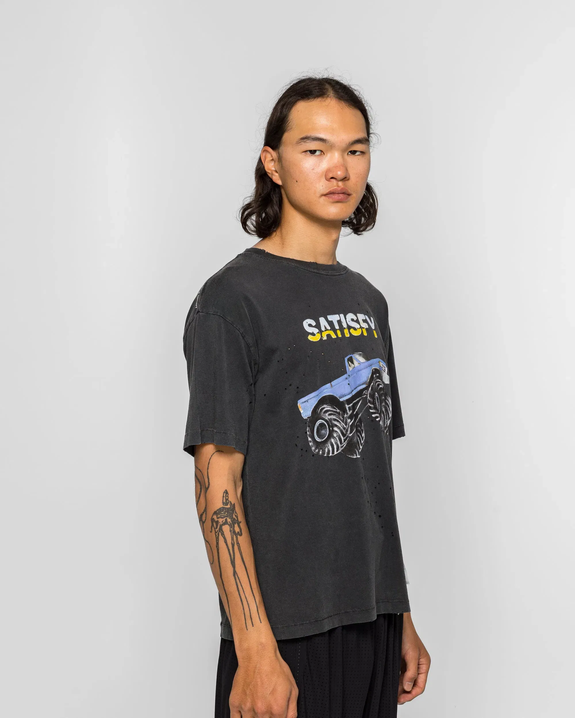 Satisfy MothTech Truck T-Shirt - Aged Black