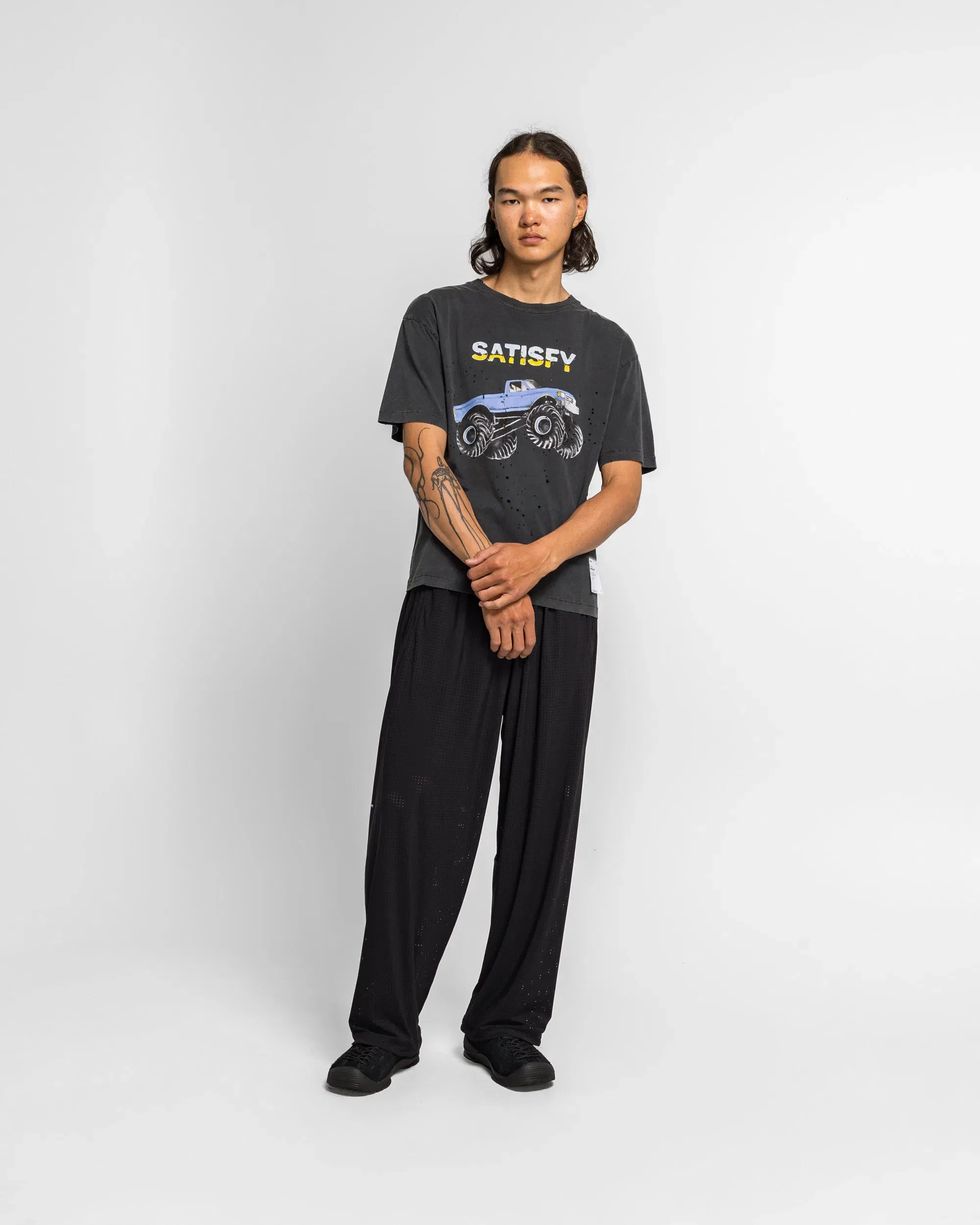 Satisfy MothTech Truck T-Shirt - Aged Black