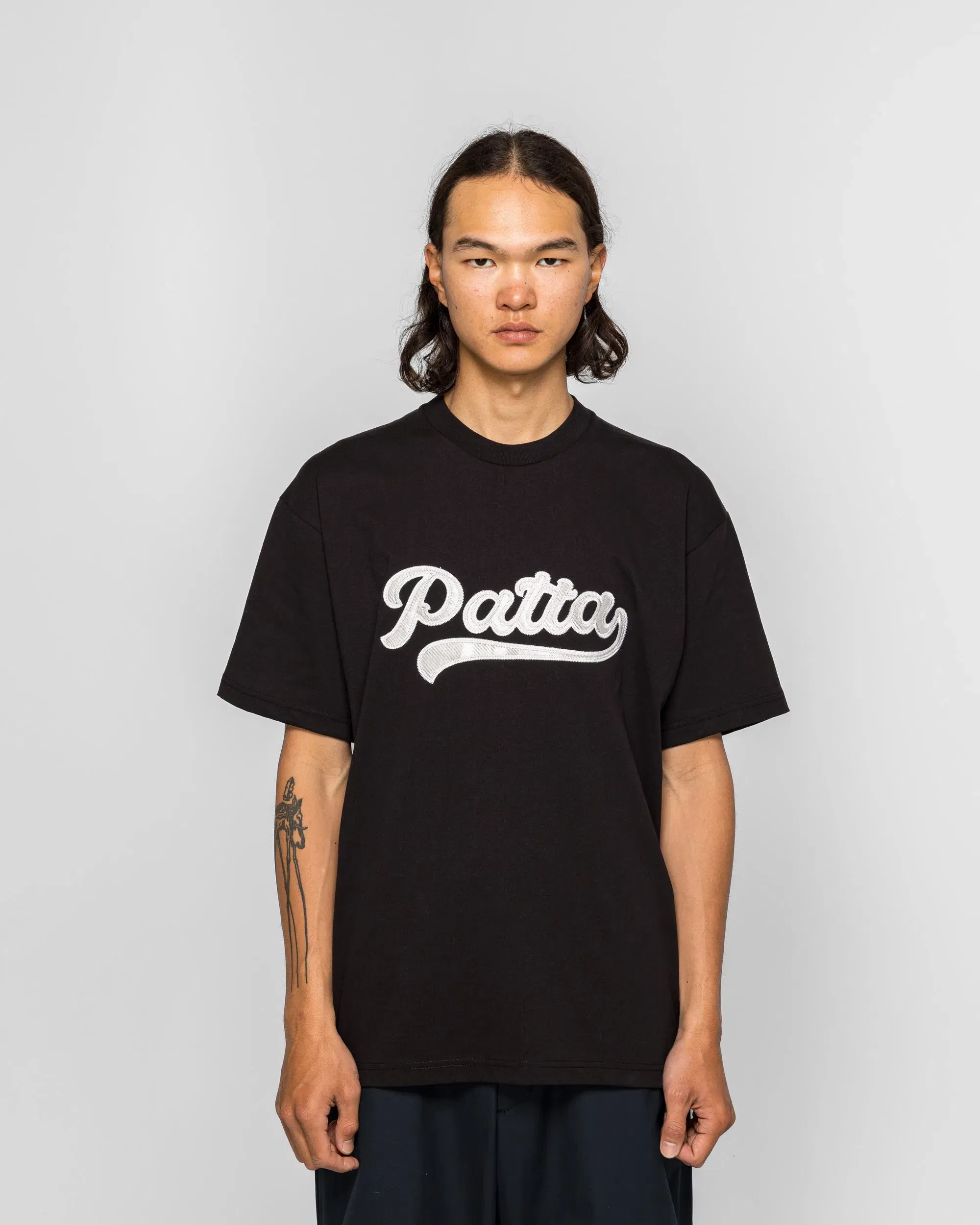 PATTA Tail Logo T-Shirt - Black