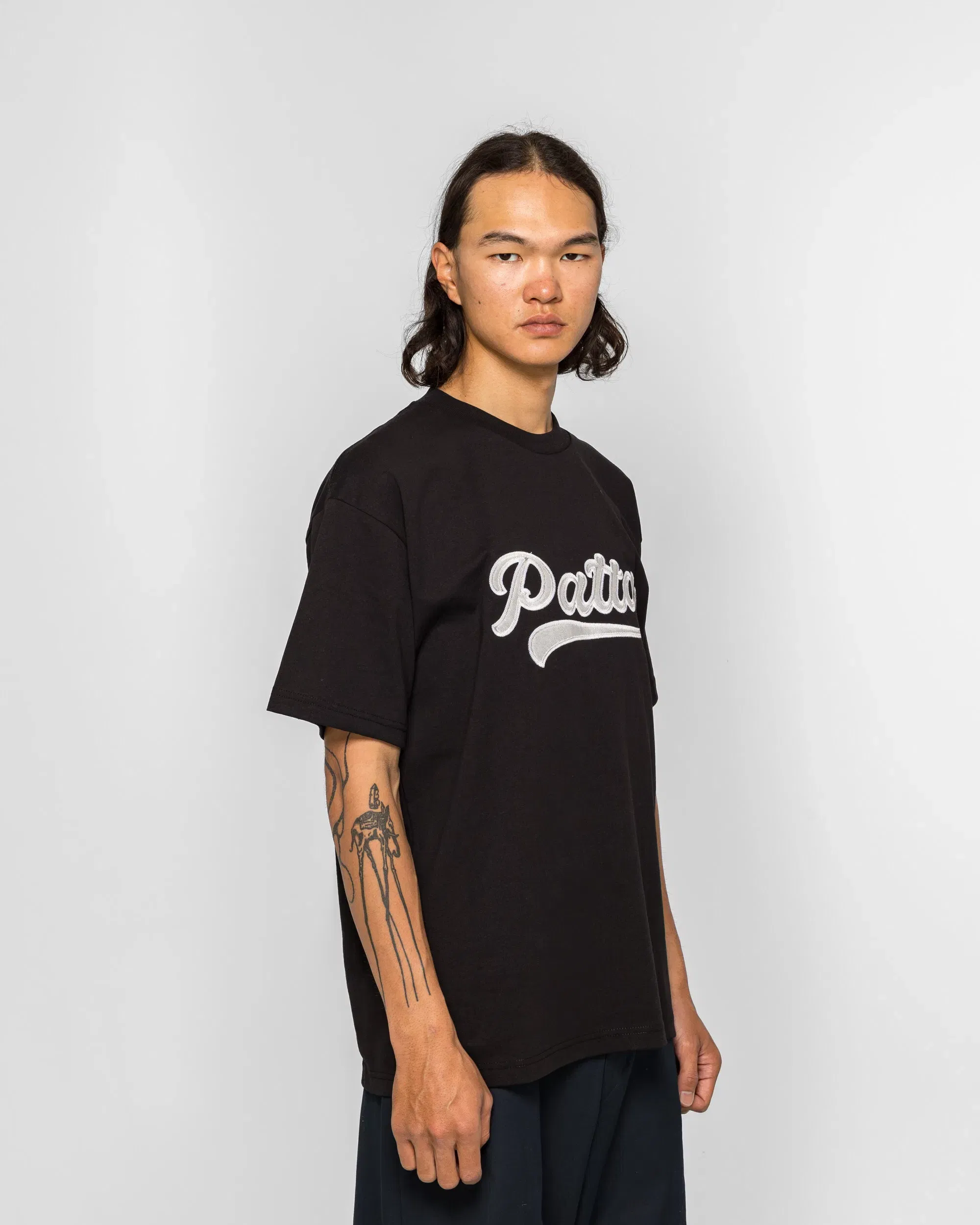 PATTA Tail Logo T-Shirt - Black