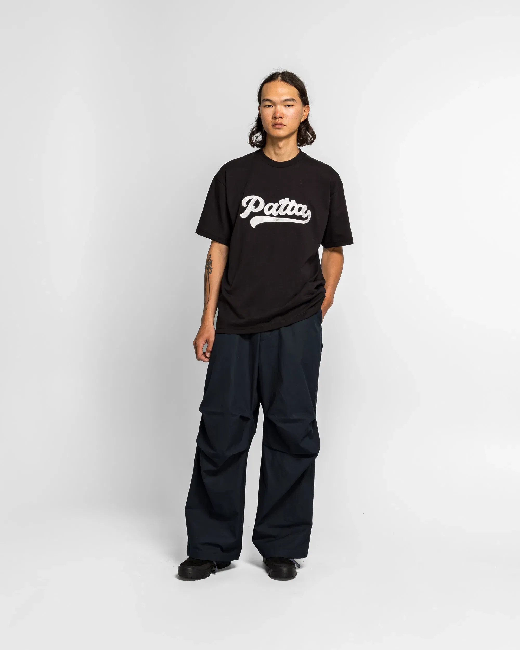 PATTA Tail Logo T-Shirt - Black