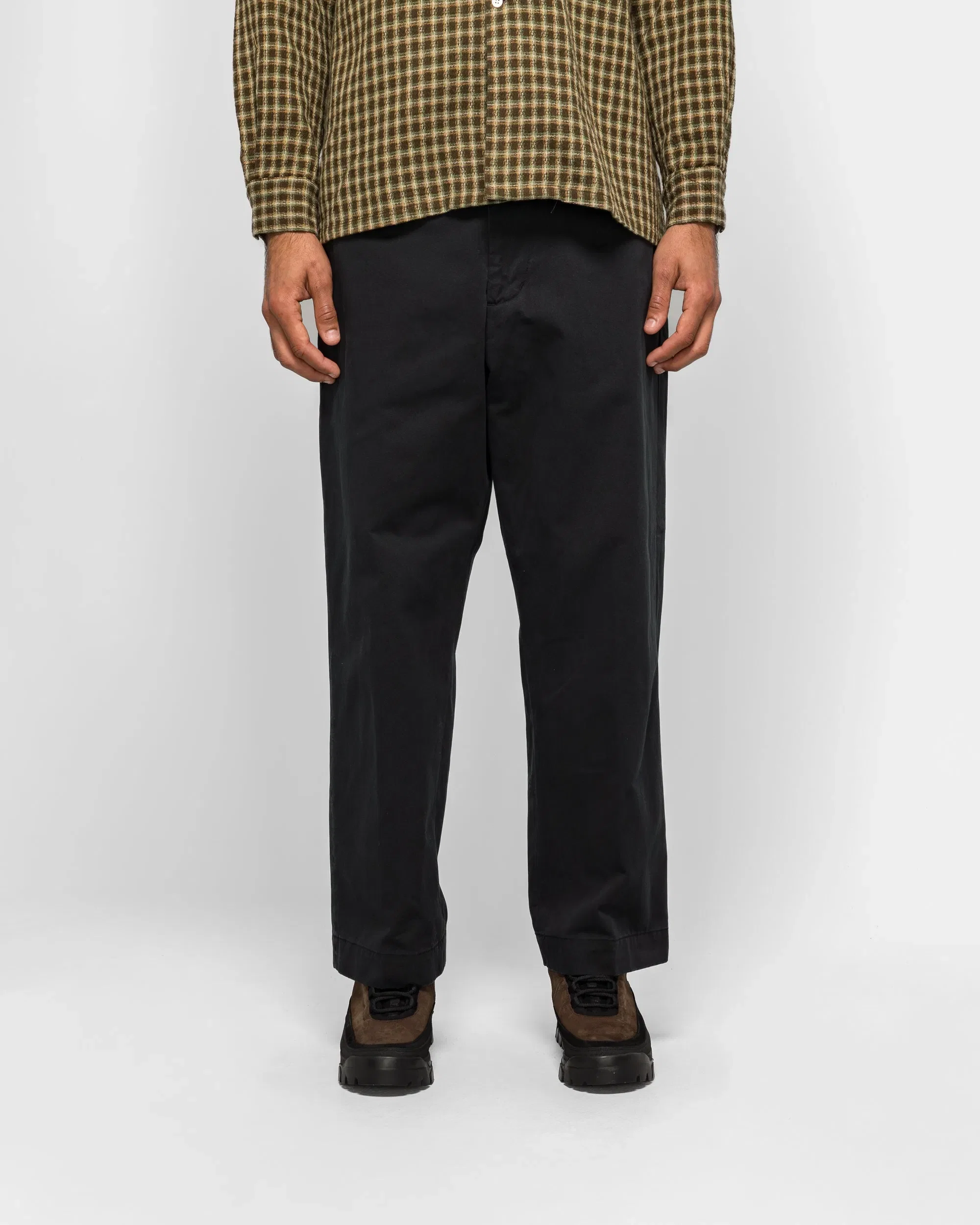 BEAMS PLUS WORK Trousers 60/2 Twill - Black