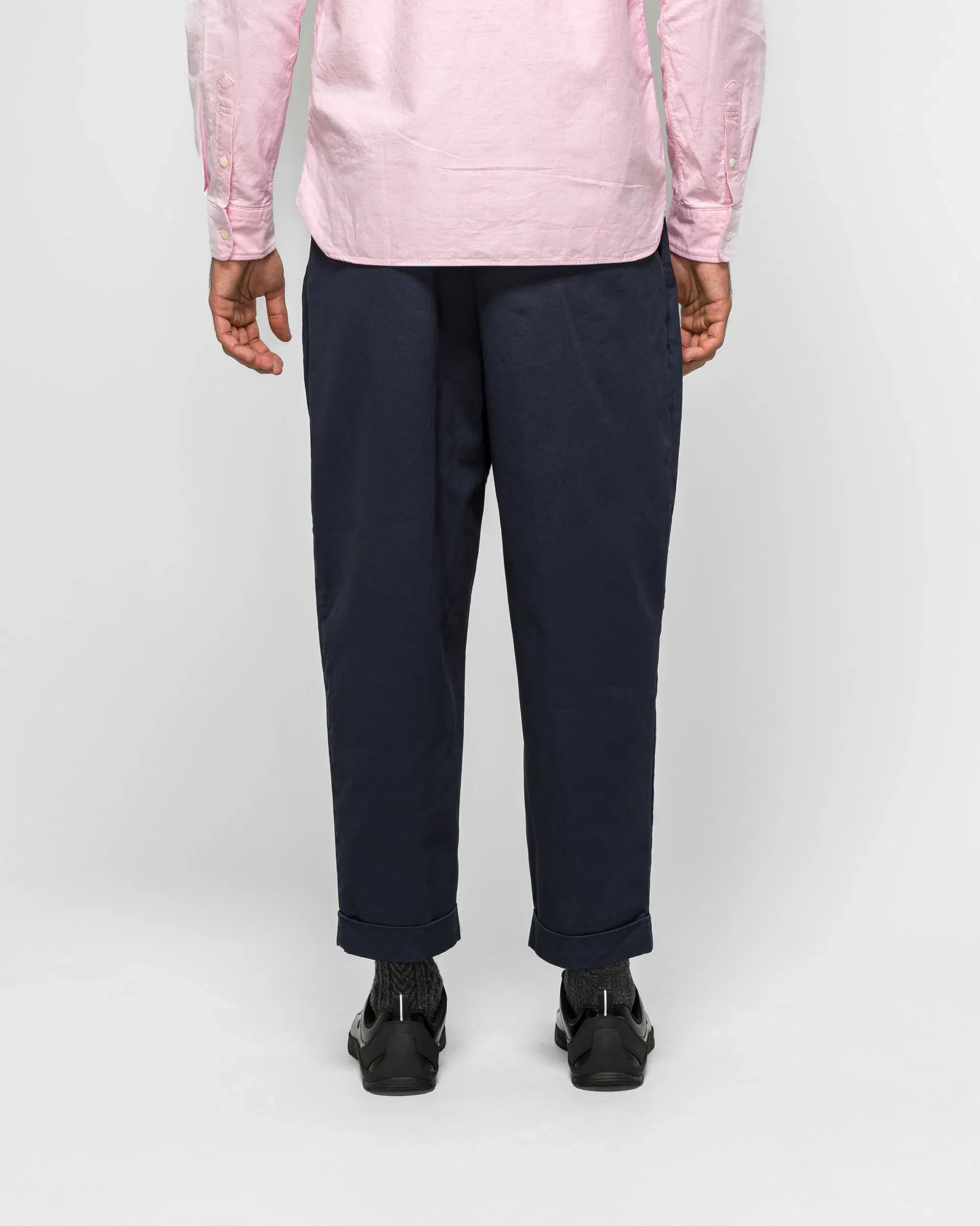 BEAMS PLUS 2 Pleat Twill Pants - Navy