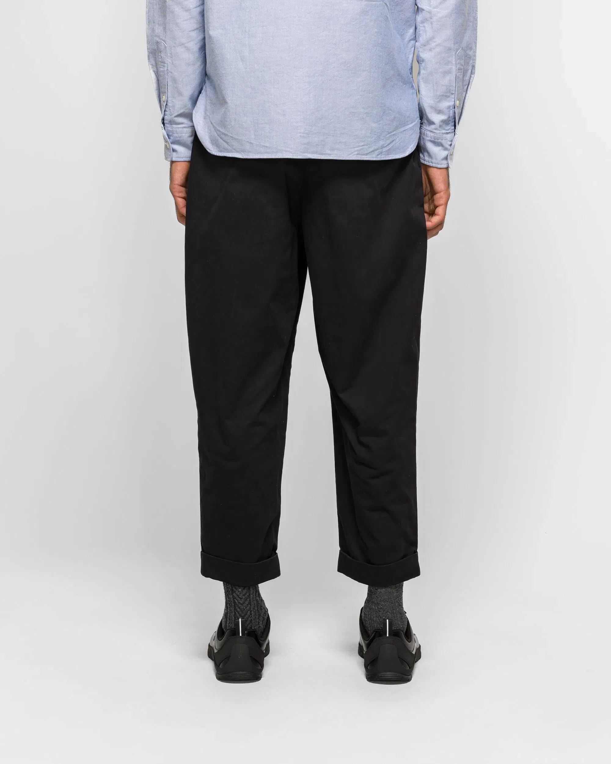 BEAMS PLUS 2 Pleat Twill Pants - Black